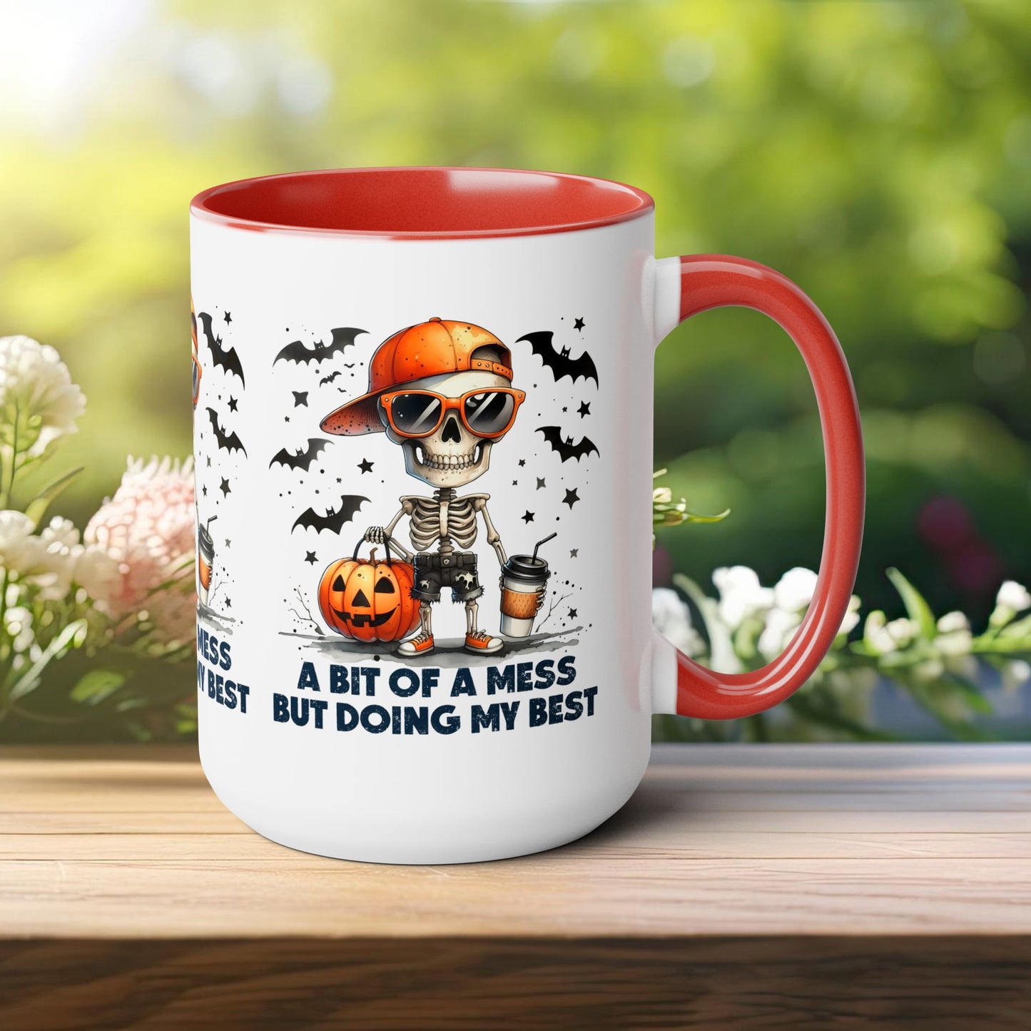 Happy Halloween Coffee Mug,  Let's Go Halloween Coffee Mug, Trick or Treat Halloween Coffee Mug, Cute Skeleton Coffee Mug, Spooky Season Halloween Coffee Mug.