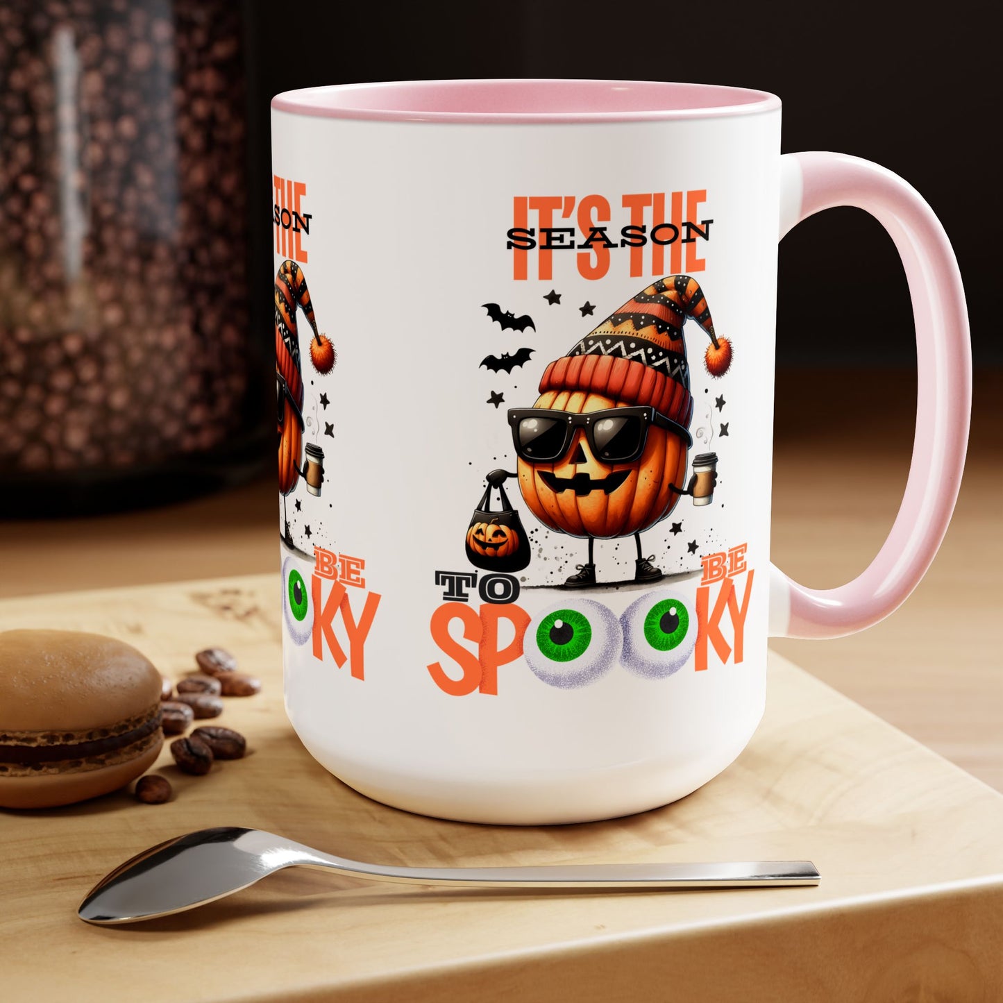 It's The Season To Be Spooky Halloween Coffee Mug,  Let's Go Halloween Coffee Mug, Trick or Treat Halloween Coffee Mug, Cute Skeleton Coffee Mug, Spooky Season Halloween Coffee Mug.