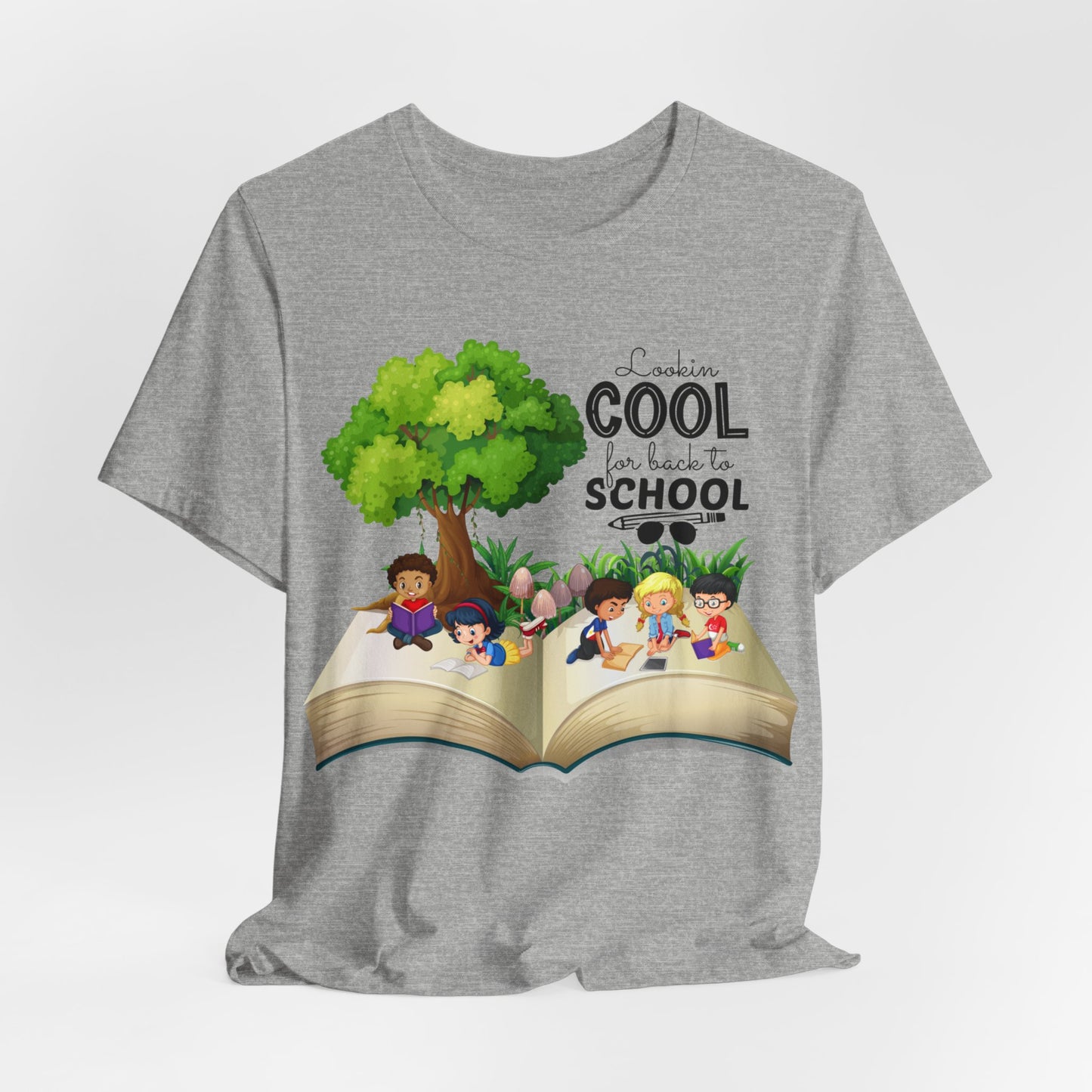 Looking Cool For BackTo School T-Shirt, Hello Teacher T-Shirt, Back To School T-Shirt, Teach Love Inspire Teacher Shirt, Teacher Back To school unisex jersey short sleeve.First Day Vibes T-Shirt.