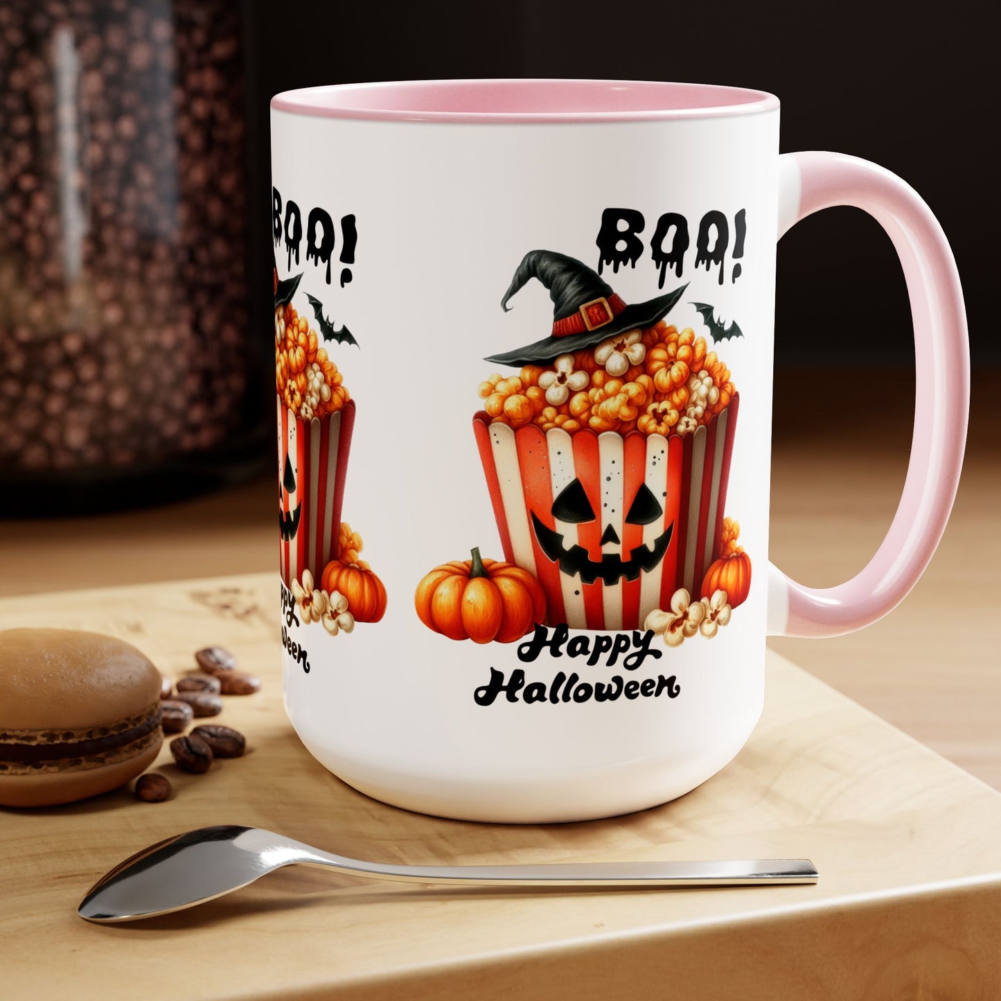 Boo Happy Halloween Coffee Mug, Beware Halloween Coffee Mug, Trick or Treat Halloween Coffee Mug, Cute Skeleton Coffee Mug, Spooky Season Halloween Coffee Mug.