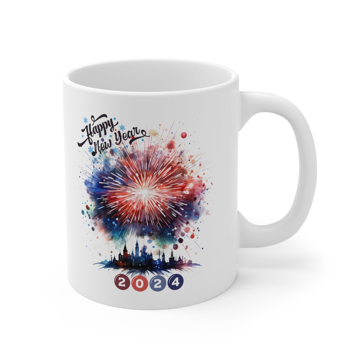 Happy New Year Ceramic Mug 11oz