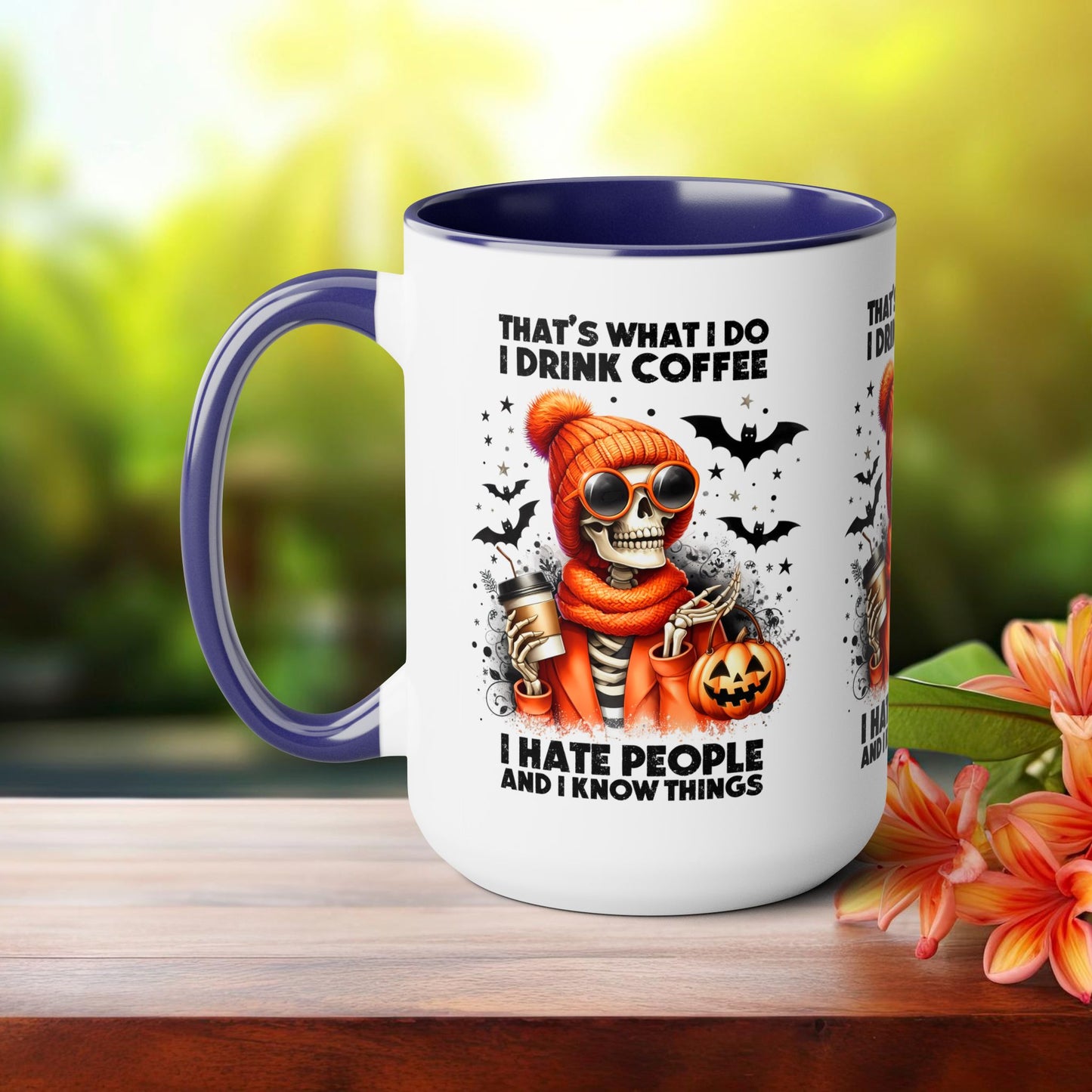 Happy Halloween Coffee Mug,  Let's Go Halloween Coffee Mug, Trick or Treat Halloween Coffee Mug, Cute Skeleton Coffee Mug, Spooky Season Halloween Coffee Mug.