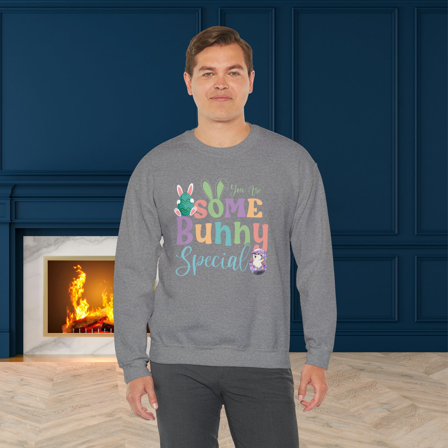 Easter Bunny Unisex Crewneck Sweatshirt