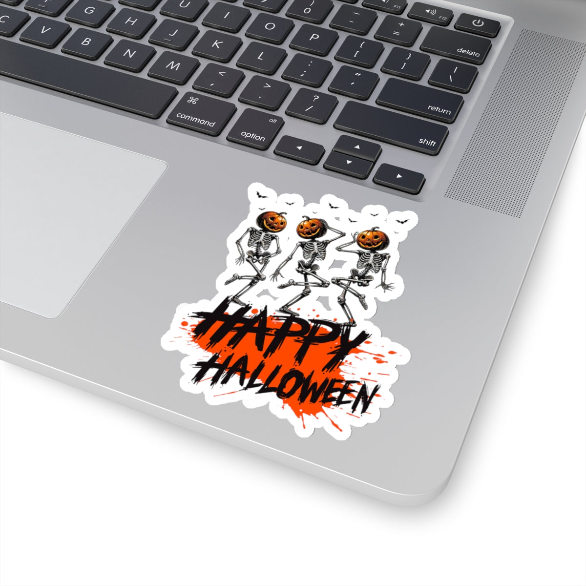 Spooky Kiss-Cut Stickers, Happy Halloween Kiss-Cut Stickers, Spooky Season Kiss-Cut Stickers, Happy Halloween Skeleton Kiss-Cut Stickers.