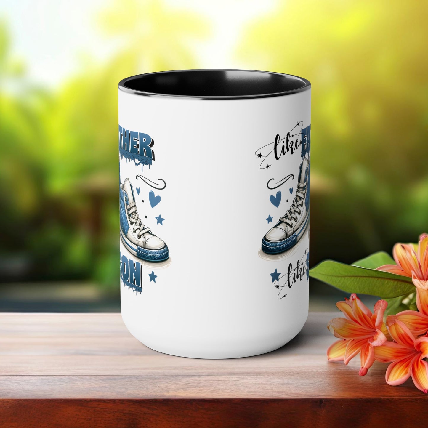 Happy father's dayTow-Tone Coffee Mug.15oz, Gift for Dad, Daddy's Coffee Mug