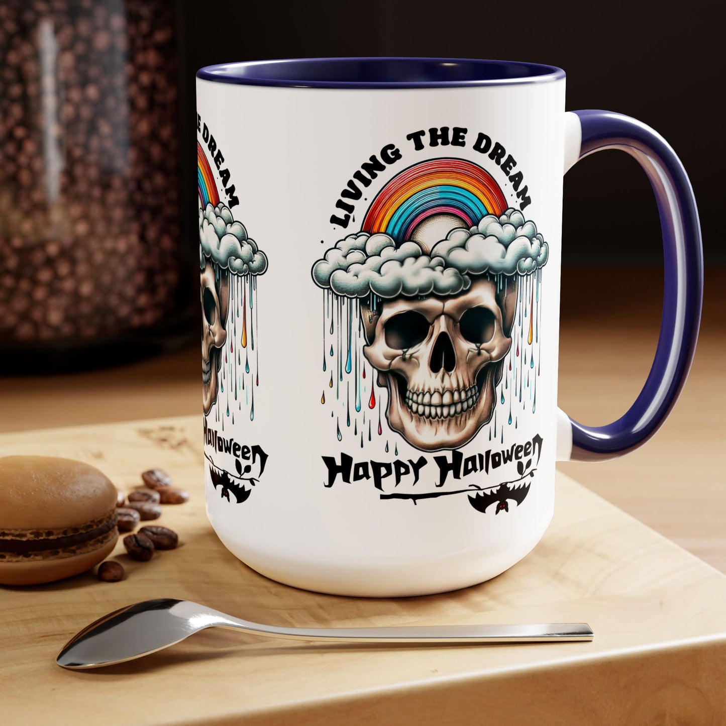 Happy Halloween Coffee Mug, Beware Halloween Coffee Mug, Trick or Treat Halloween Coffee Mug, Cute Skeleton Coffee Mug, Spooky Season Halloween Coffee Mug.