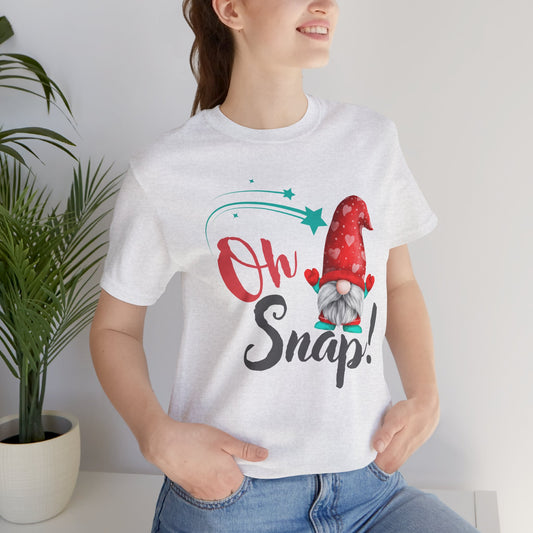 Oh Snap! Unisex Tee, Christmas Shirt, Christmas Outfit, Merry Christmas T-shirt, Merry Christmas 2024 T-shirt, Christmas Gift, Family Holiday Outfit.