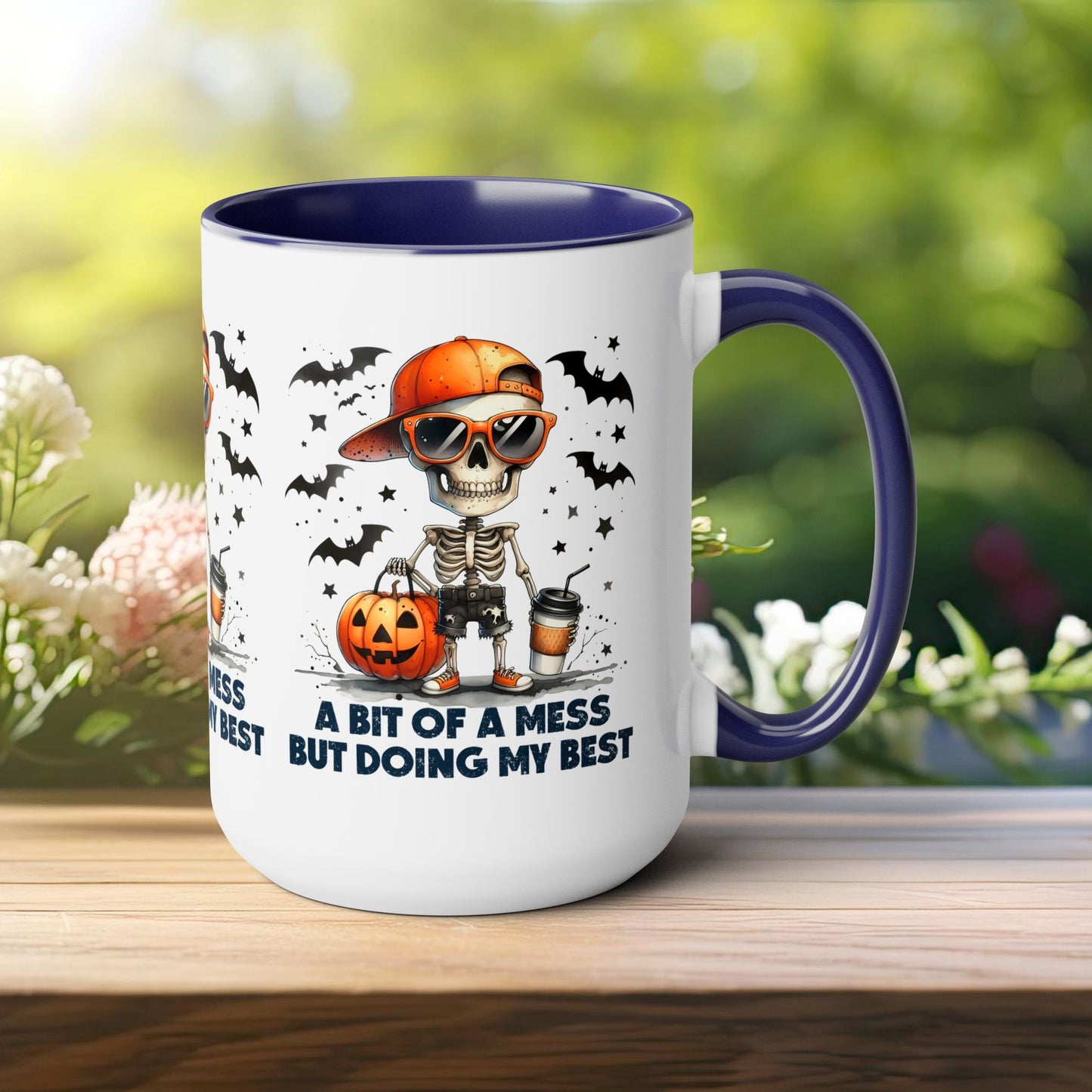 Happy Halloween Coffee Mug,  Let's Go Halloween Coffee Mug, Trick or Treat Halloween Coffee Mug, Cute Skeleton Coffee Mug, Spooky Season Halloween Coffee Mug.