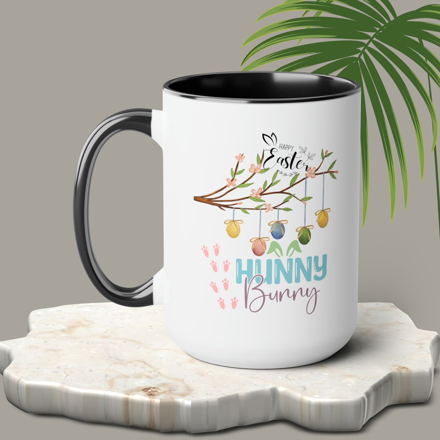 Hunny Bunny Two-Tone Coffee Mugs, 15oz