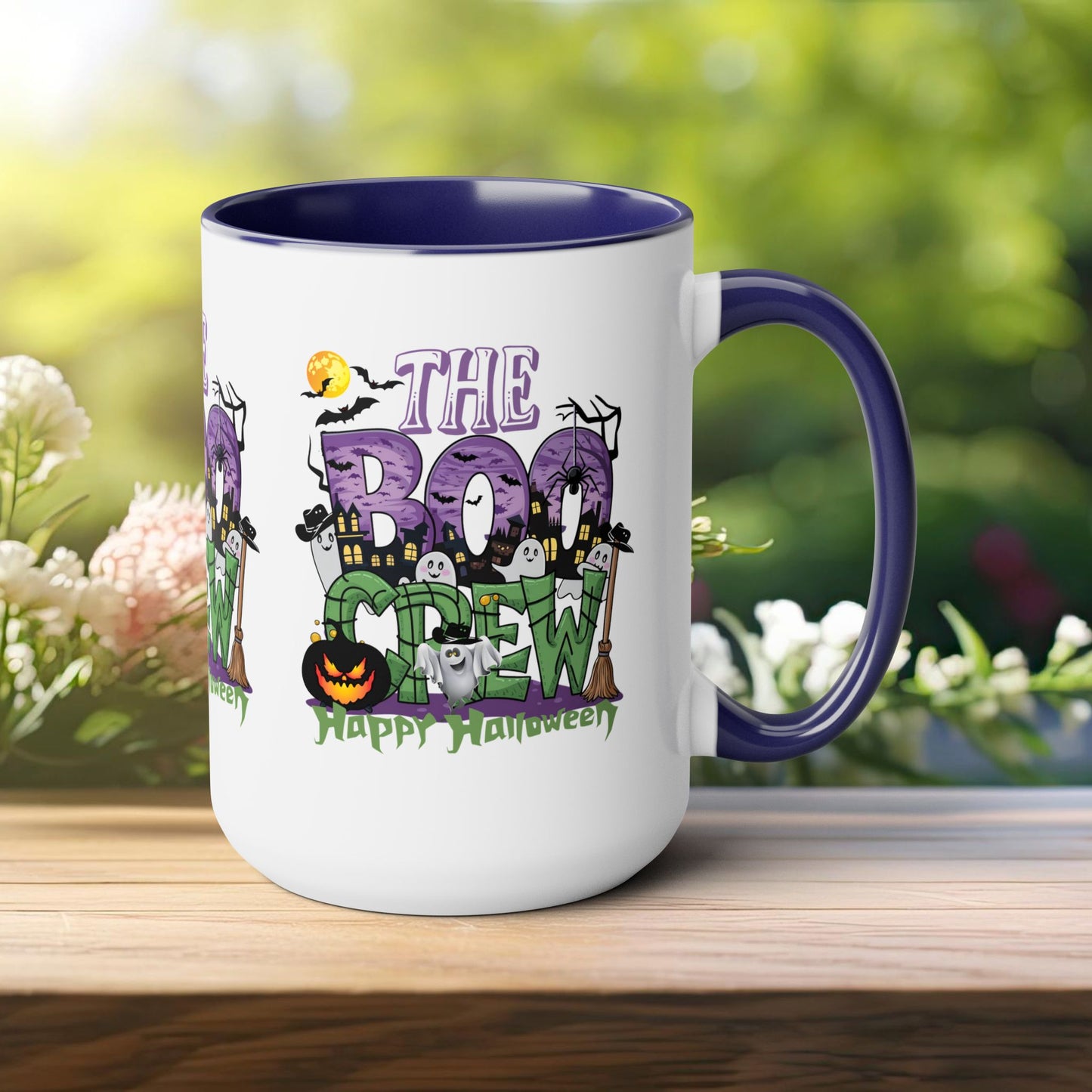 The Boo Crew Happy Halloween Coffee Mug,  Let's Go Halloween Coffee Mug, Trick or Treat Halloween Coffee Mug, Cute Skeleton Coffee Mug, Spooky Season Halloween Coffee Mug.