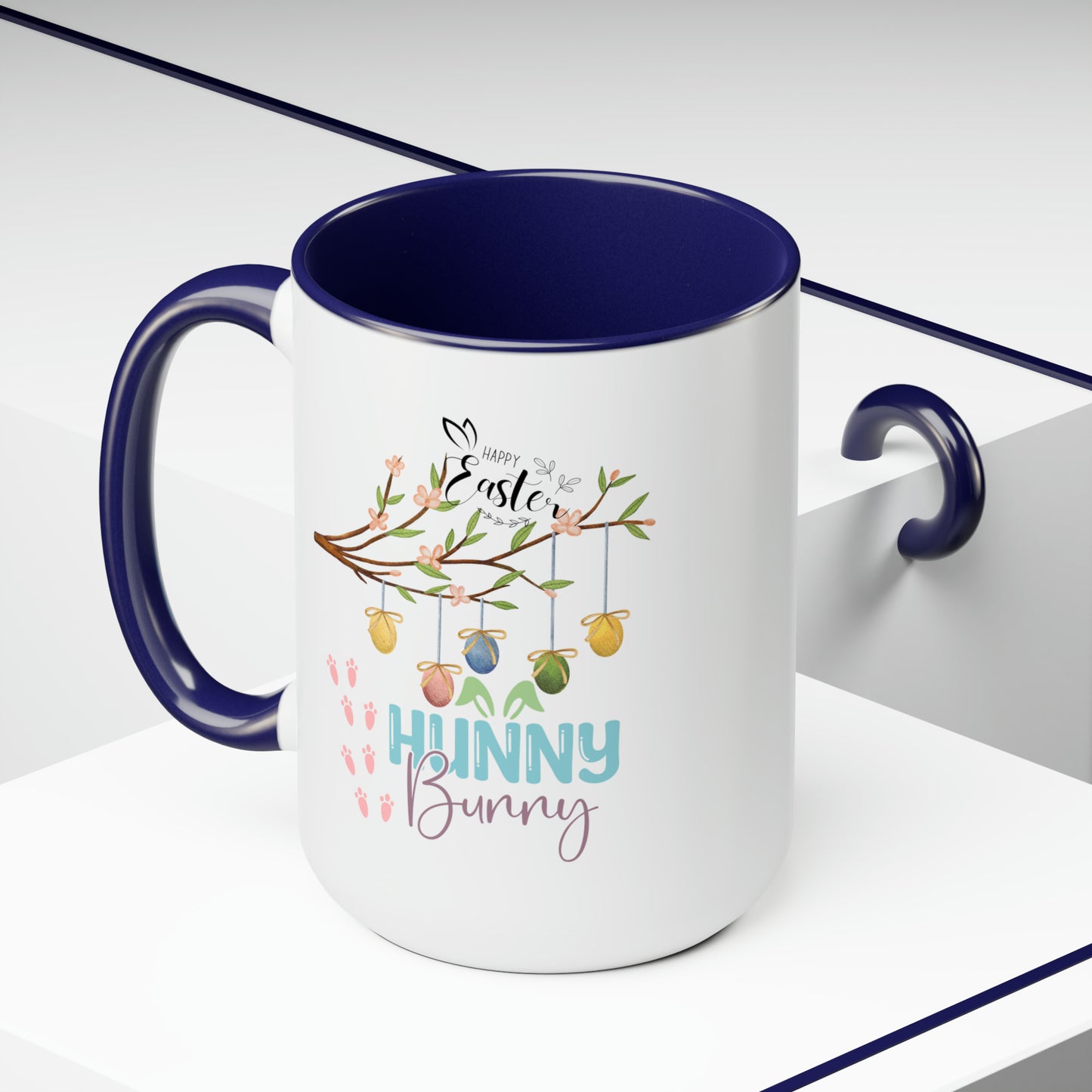 Hunny Bunny Two-Tone Coffee Mugs, 15oz