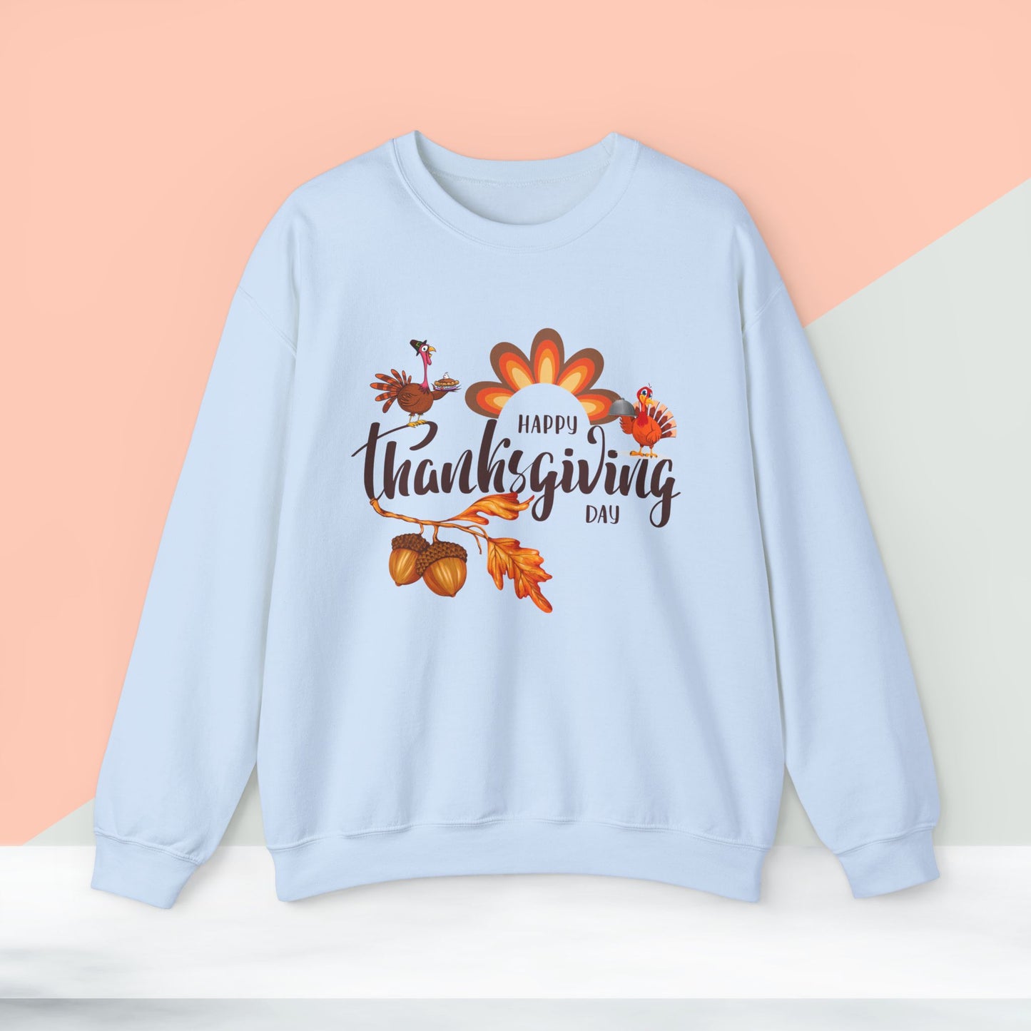 Happy Thanksgiving Day Sweatshirt - Unisex Heavy Blend, Happy Thanksgiving2024 Sweatshirt, Thanksgiving Gift, Festive Sweatshirt.