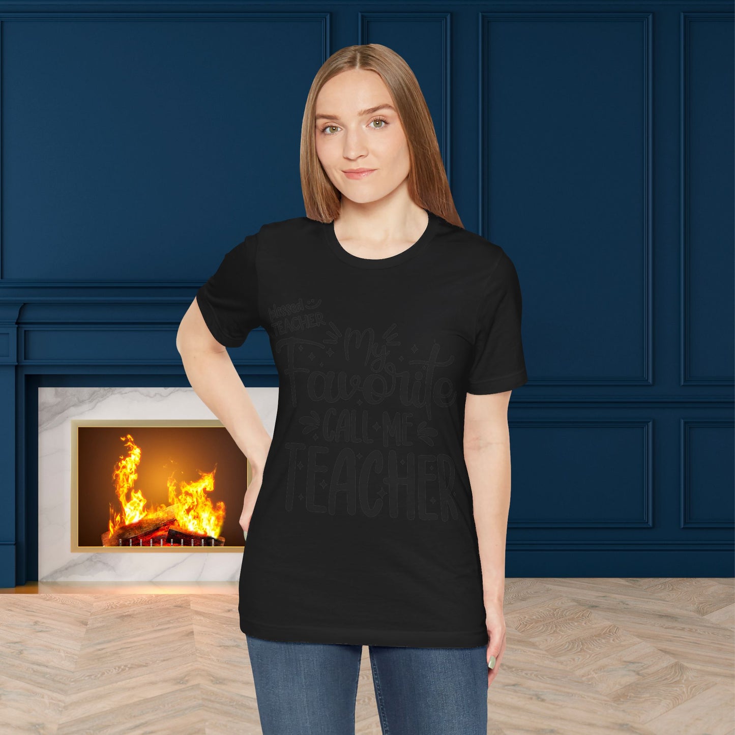 My Favorite Call Me Teacher T-shirt, Hello Teacher T-Shirt, Back To School T-Shirt, Teach Love Inspire Teacher Shirt, Teacher Back To school unisex jersey short sleeve.First Day Vibes T-Shirt.