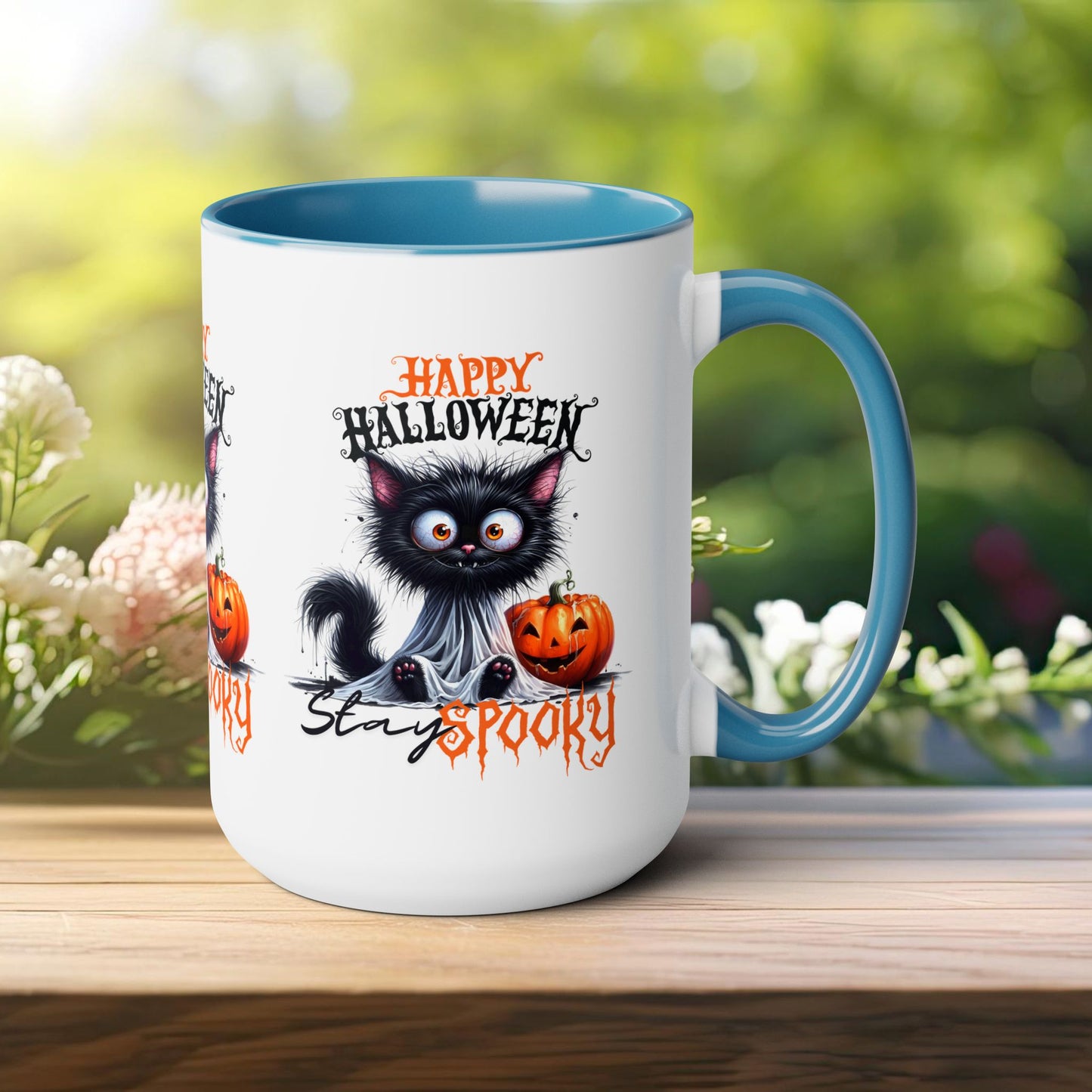 Stay Spooky Happy Halloween Coffee Mug,  Let's Go Halloween Coffee Mug, Trick or Treat Halloween Coffee Mug, Cute Ghost Coffee Mug, Spooky Season Halloween Coffee Mug.