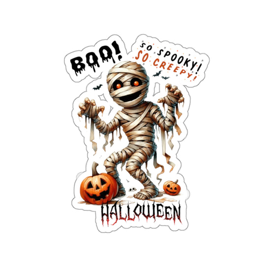 So Spooky So Creepy Halloween Kiss-Cut Stickers, Cute Ghost Halloween Kiss-Cut Stickers, Happy Halloween Kiss-Cut Stickers, Spooky Season Kiss-Cut Stickers, Trick Or Treat Halloween Kiss-Cut Stickers.