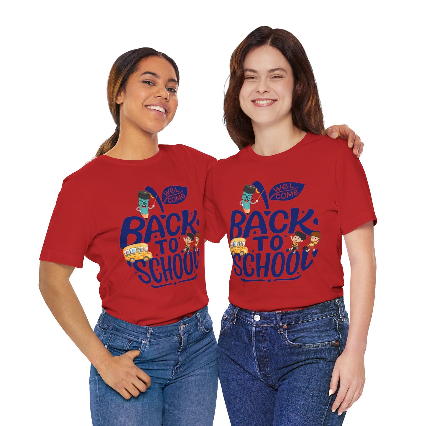 Welcome Back To School T-Shirt, Teacher T-Shirt, Teacher Back To school unisex jersey short sleeve.First Day Vibes T-Shirt.