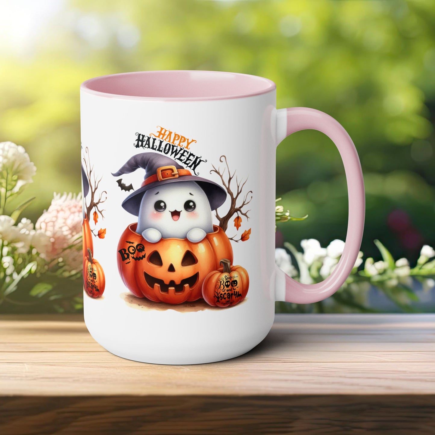 Happy Halloween Coffee Mug,  Let's Go Halloween Coffee Mug, Trick or Treat Halloween Coffee Mug, Cute Skeleton Coffee Mug, Spooky Season Halloween Coffee Mug.