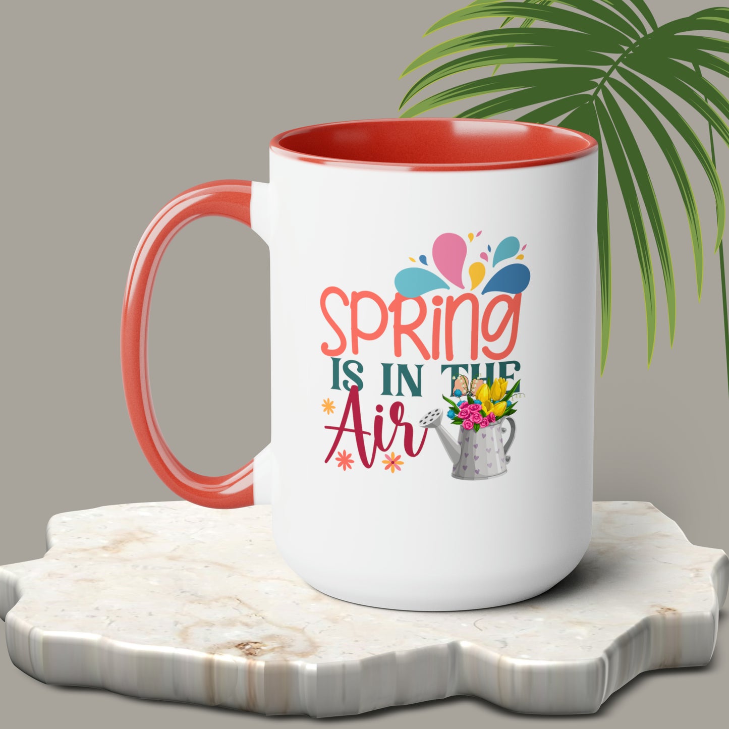 Spring Is In The Air two-Tone Coffee Mugs, 15oz