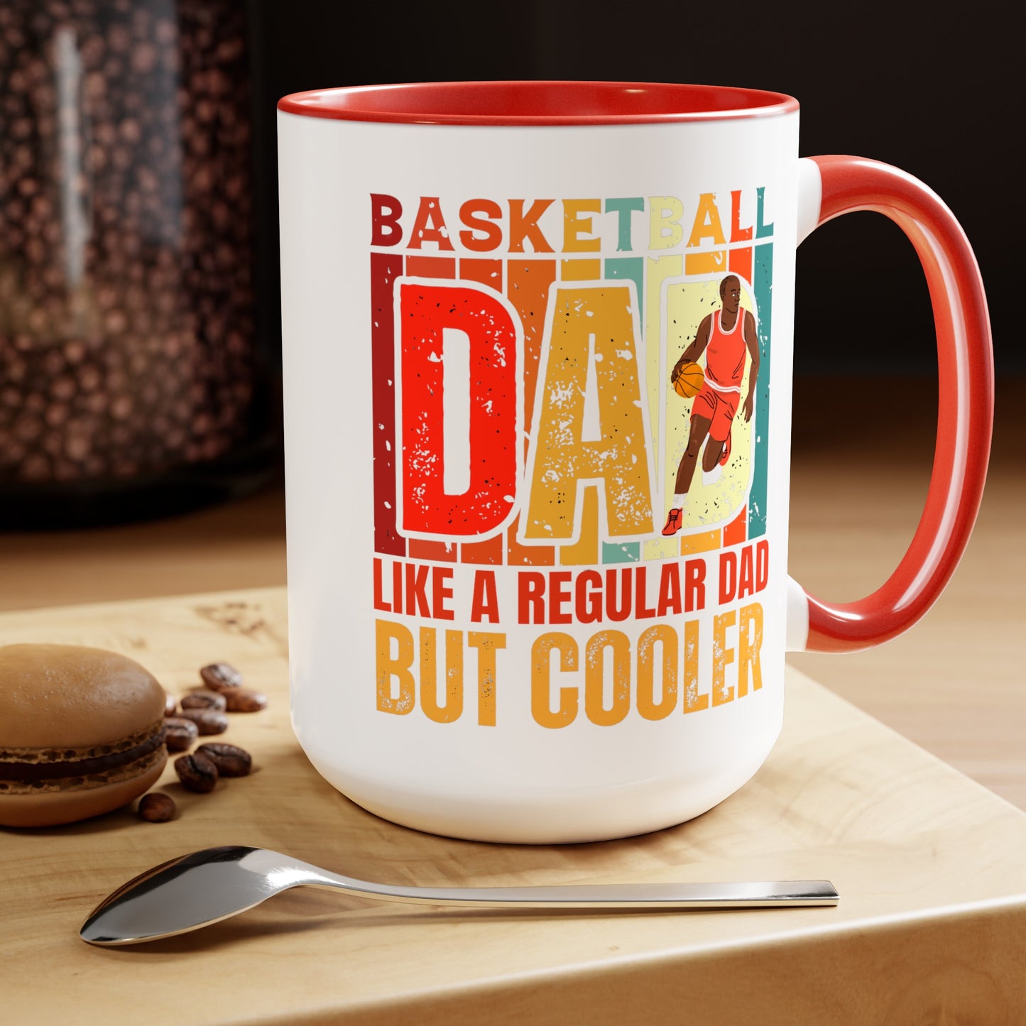 Happy father's dayTow-Tone Coffee Mug.15oz, Gift for Dad, Daddy's Coffee Mug