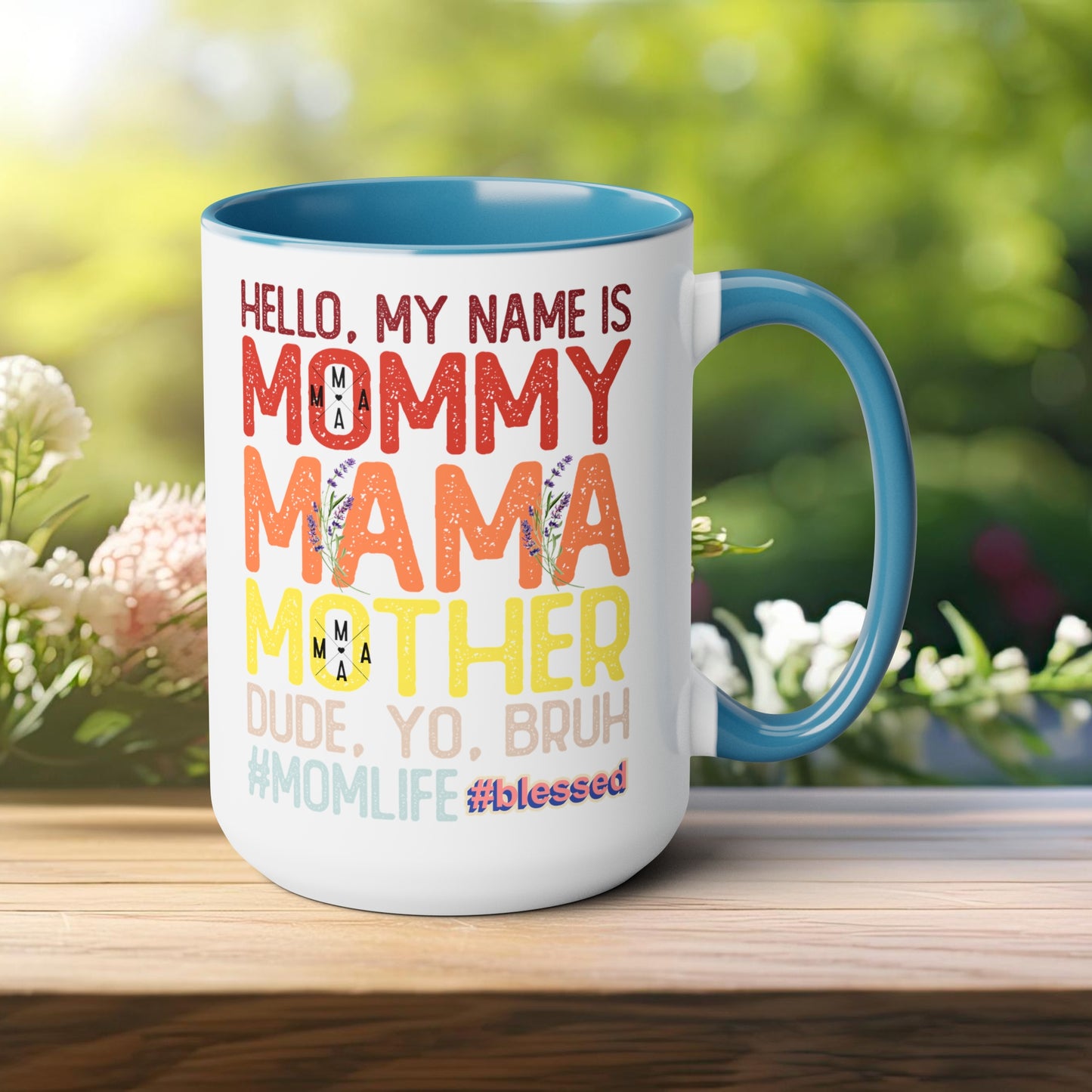 Happy Mother's dayTow-Tone Coffee Mug.15oz, Gift for mom, Mama's Coffee Mug