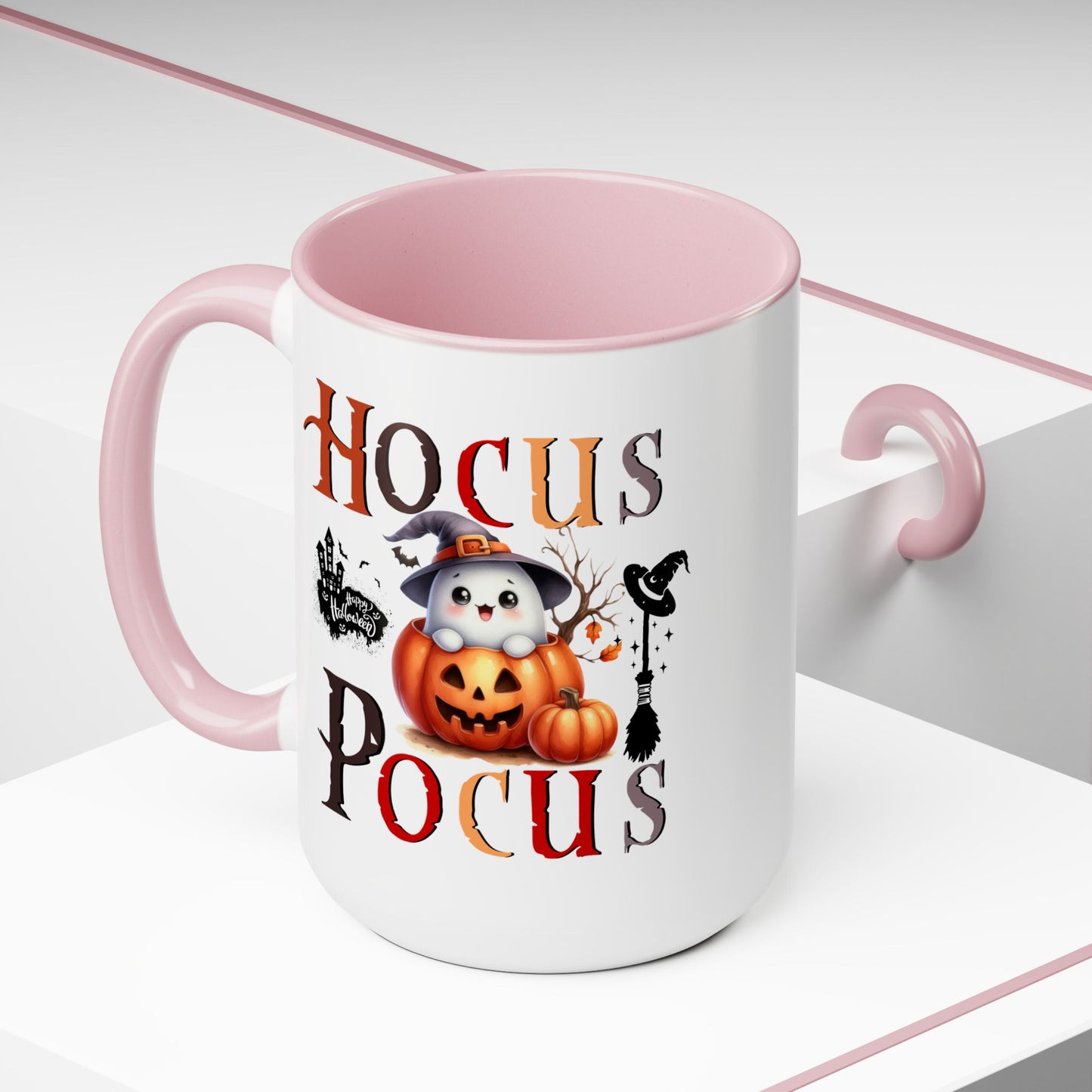 Hocus Pocus Halloween Coffee Mug,  Let's Go Halloween Coffee Mug, Trick or Treat Halloween Coffee Mug, Cute Skeleton Coffee Mug, Spooky Season Halloween Coffee Mug.