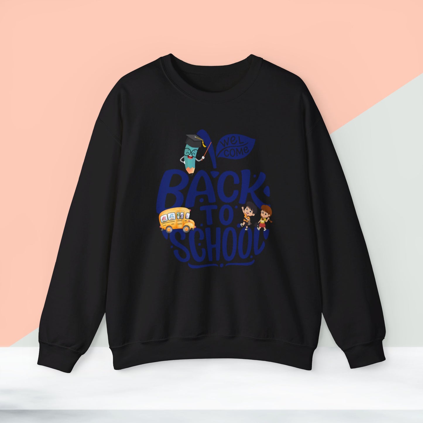 Back To school unisex heavy blend crewneck sweatshirt, We Love Teachers Sweatshirt,Teacher Back To school  Sweatshirt. First Day Vibes Sweatshirt.