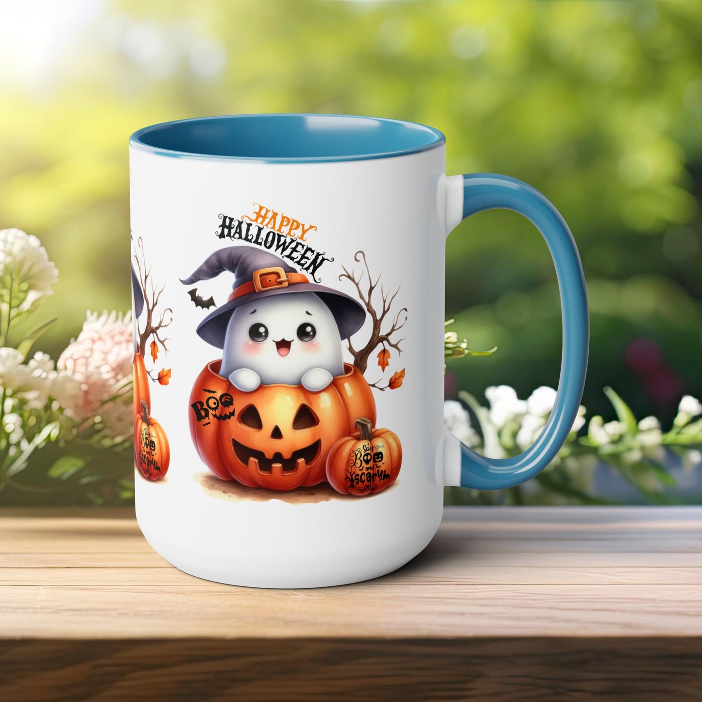 Happy Halloween Coffee Mug,  Let's Go Halloween Coffee Mug, Trick or Treat Halloween Coffee Mug, Cute Skeleton Coffee Mug, Spooky Season Halloween Coffee Mug.