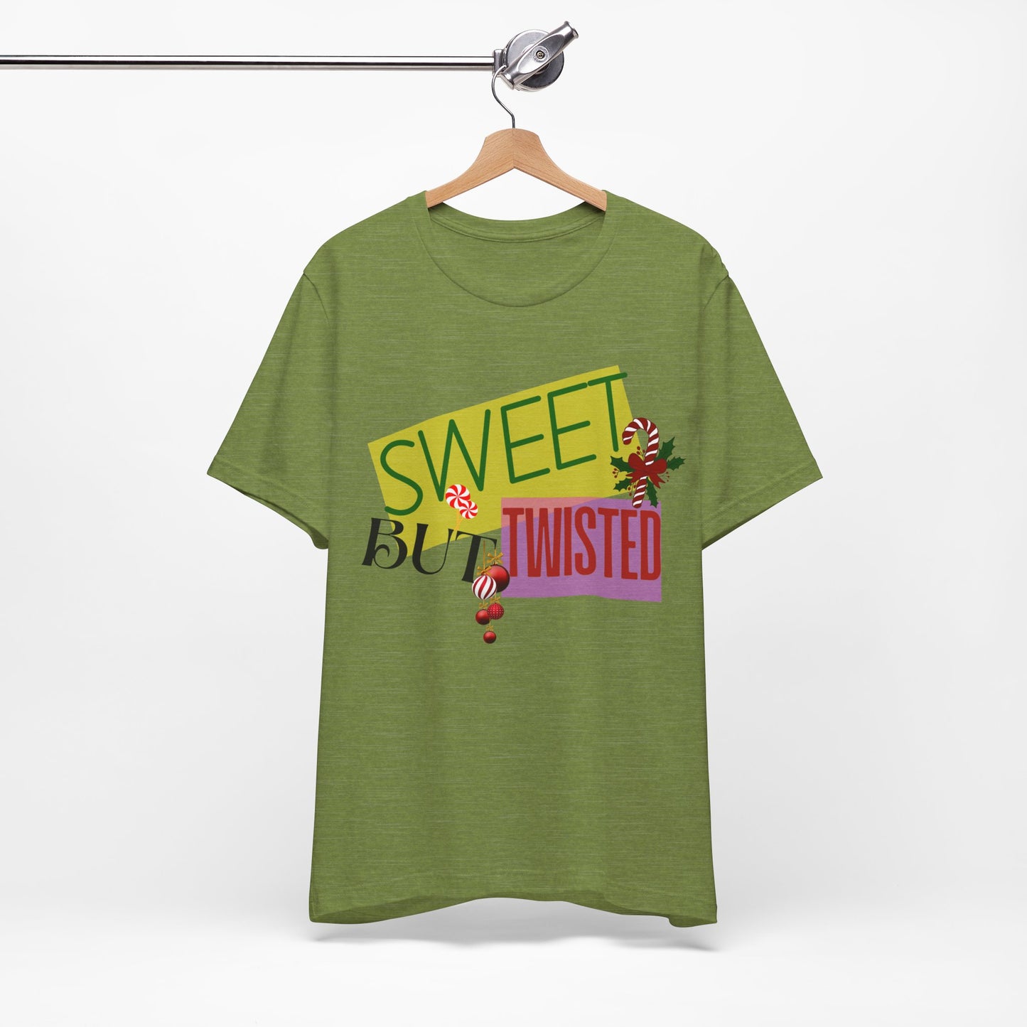 Sweet But Twisted Christmas Unisex Tee, Christmas Shirt, Christmas Outfit, Merry Christmas T-shirt, Merry Christmas 2024 T-shirt, Christmas Gift, Family Holiday Outfit.