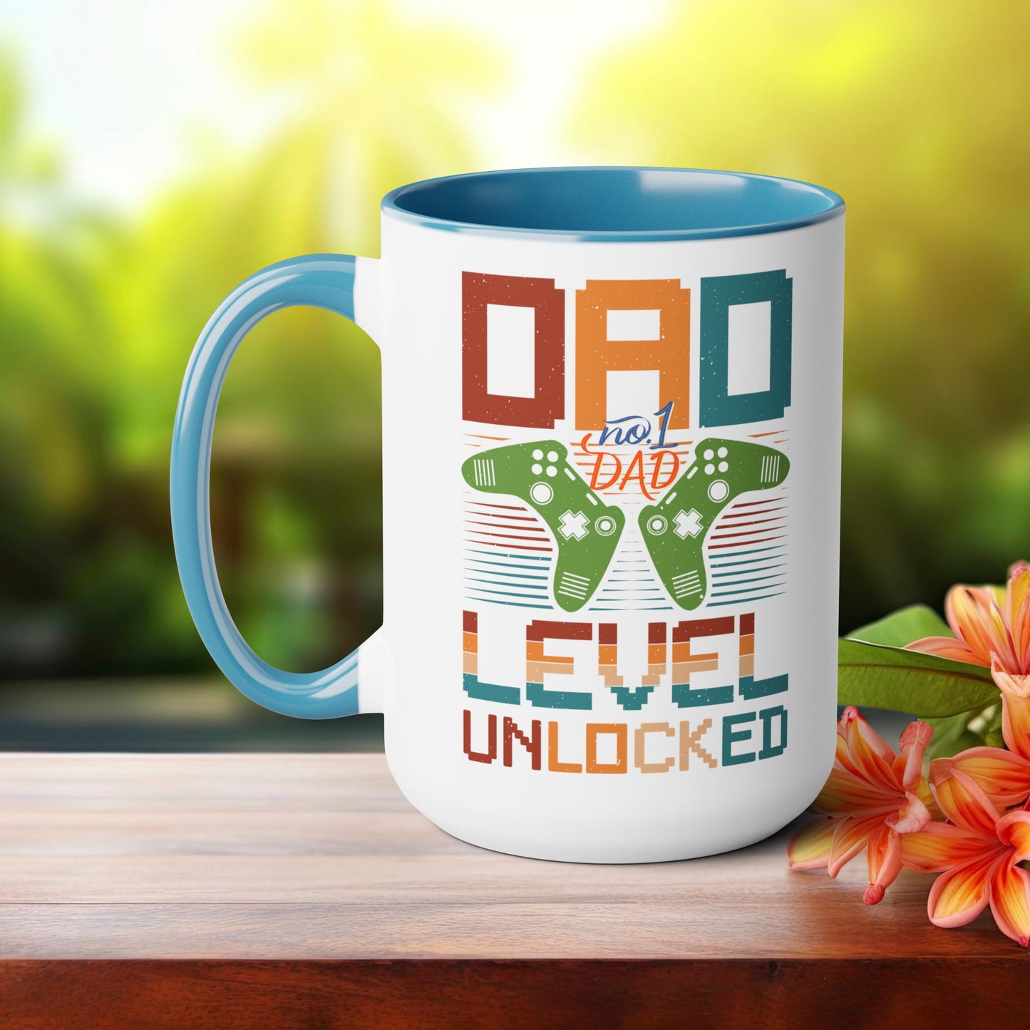 Happy father's dayTow-Tone Coffee Mug.15oz, Gift for Dad, Daddy's Coffee Mug