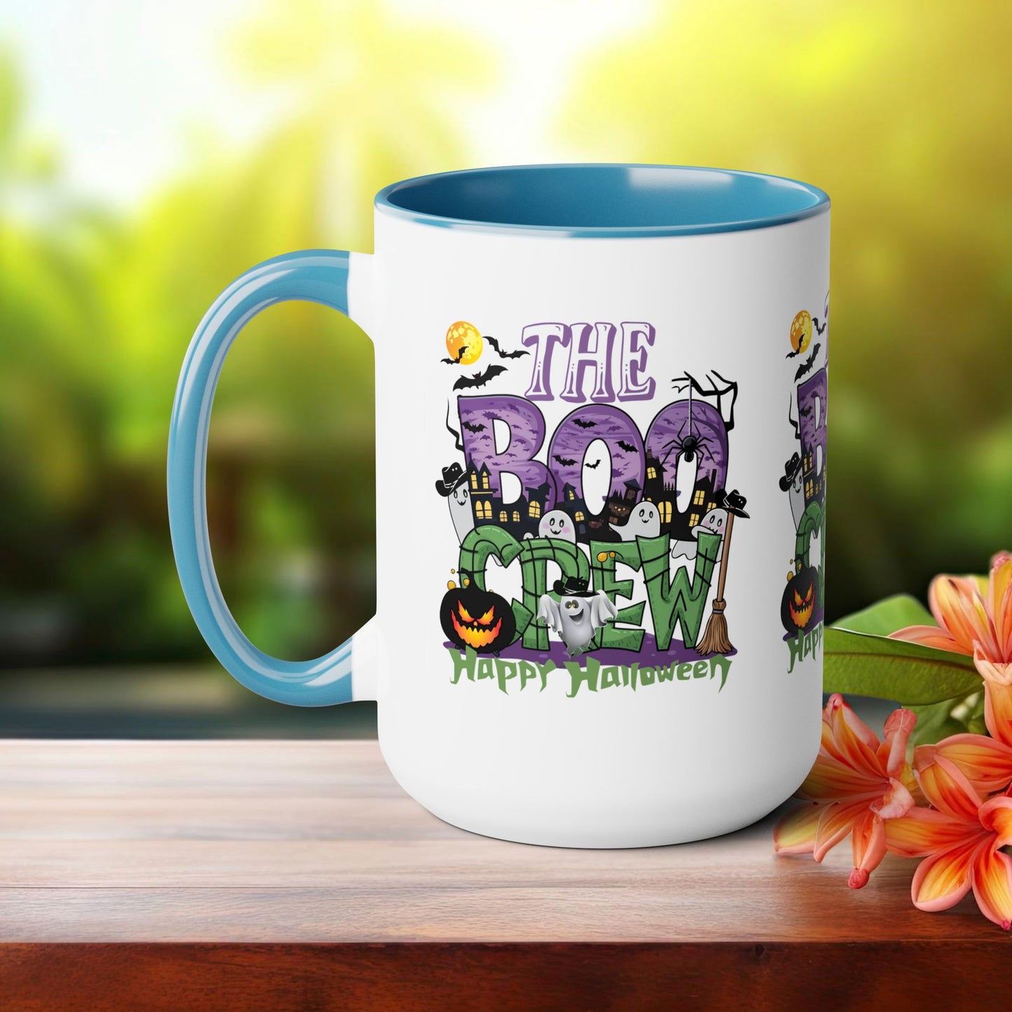 The Boo Crew Happy Halloween Coffee Mug,  Let's Go Halloween Coffee Mug, Trick or Treat Halloween Coffee Mug, Cute Skeleton Coffee Mug, Spooky Season Halloween Coffee Mug.