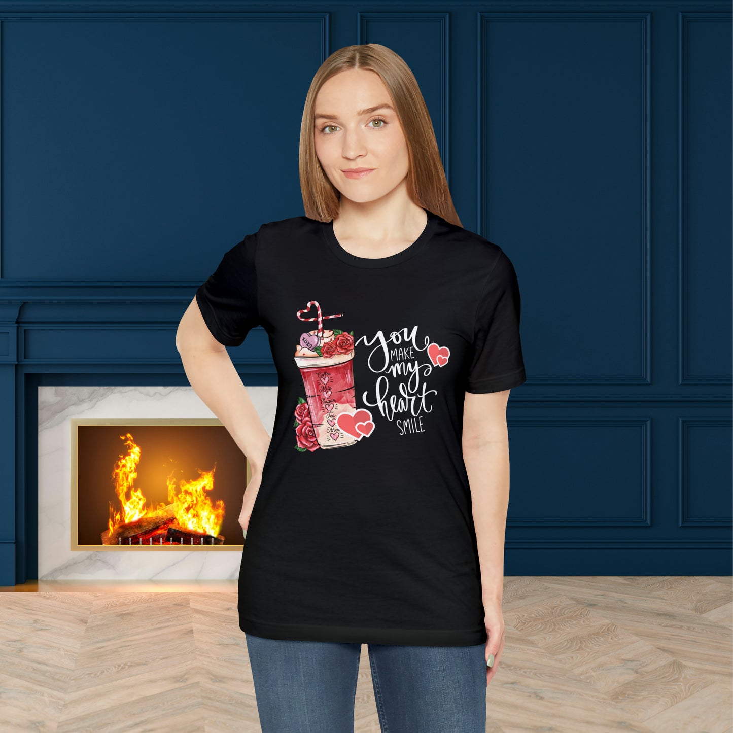 Happy valentines day Unisex Jersey Short Sleeve Tee