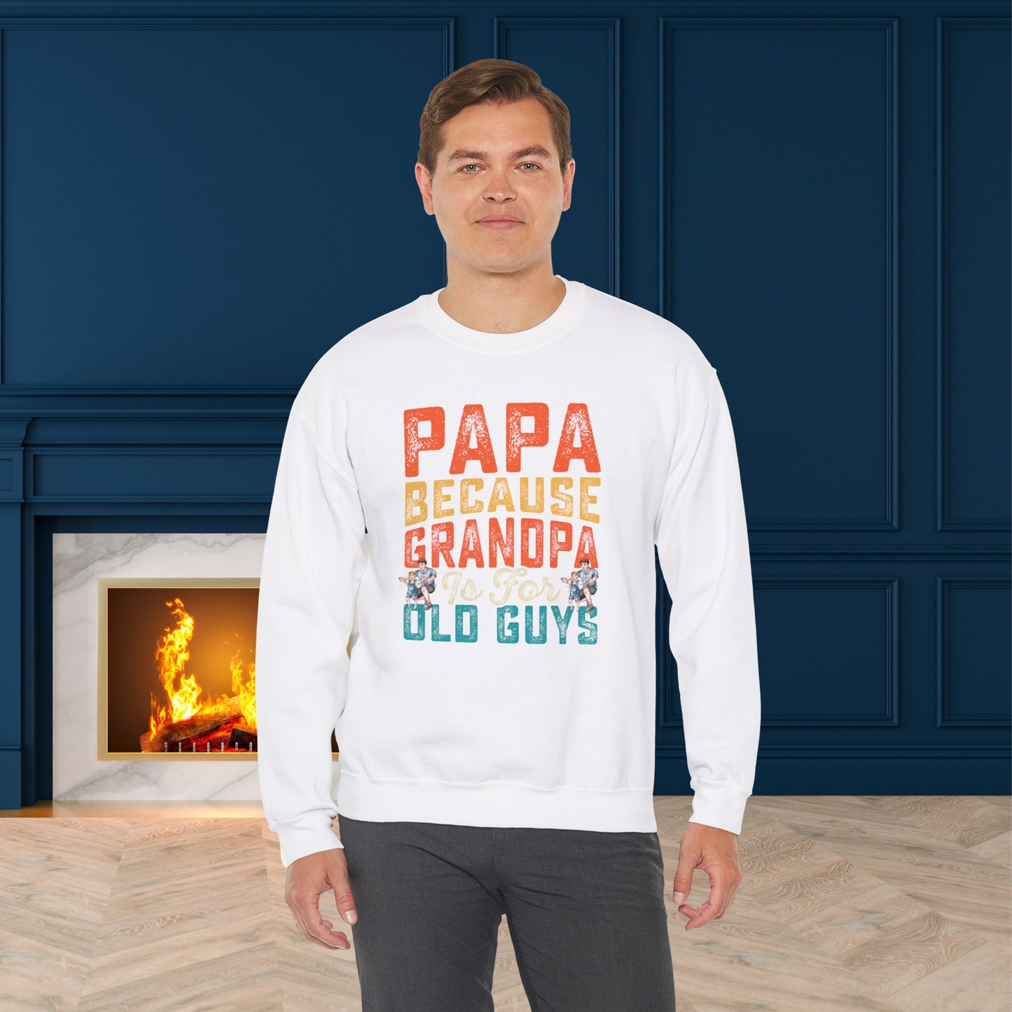 Happy Father's Day Sweatshirt For Papa, Papa Sweatshirt, Gift For Papa,  Papa's Sweatshirt.