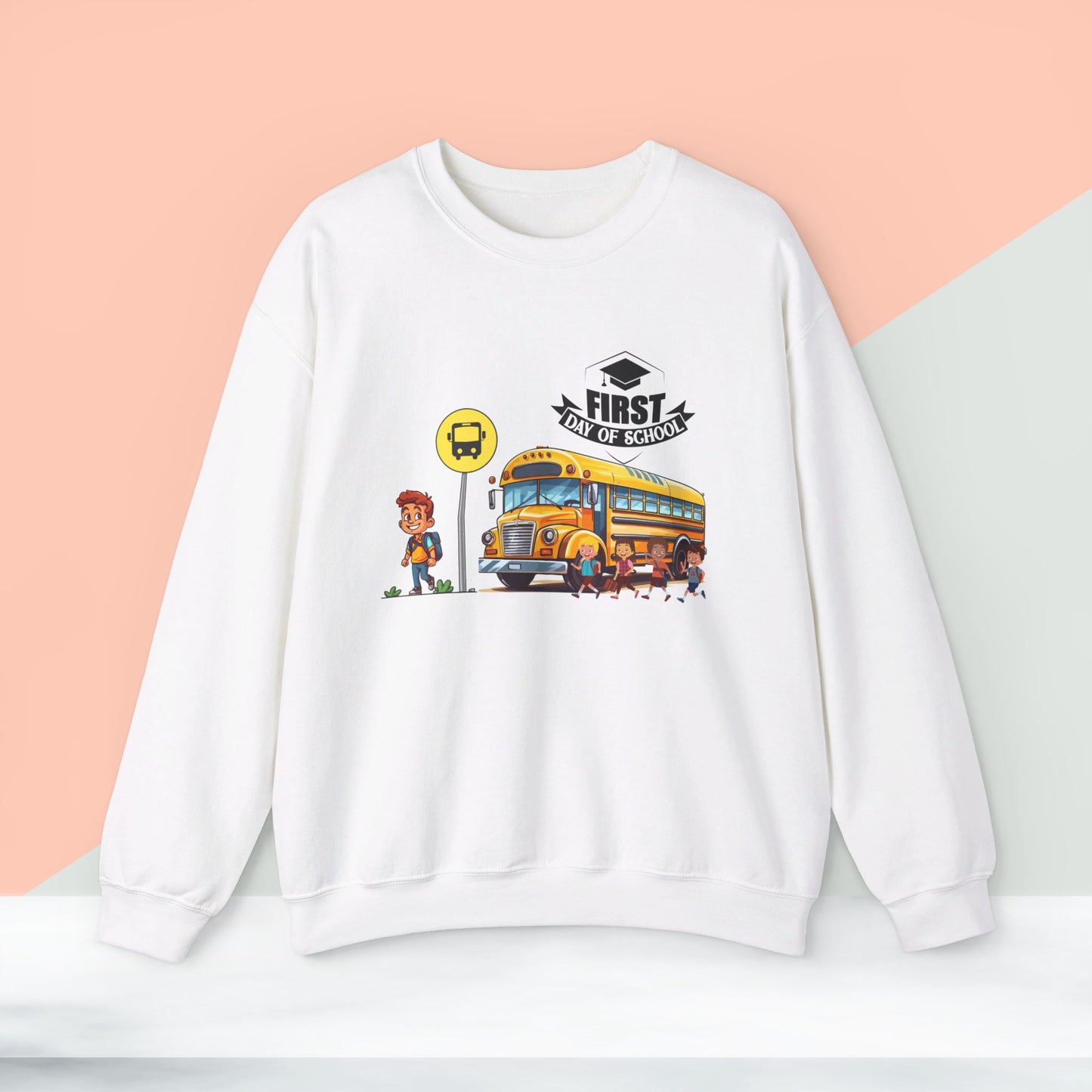 Back To school unisex heavy blend crewneck sweatshirt, We Love Teachers Sweatshirt,Teacher Back To school  Sweatshirt. First Day Vibes Sweatshirt.