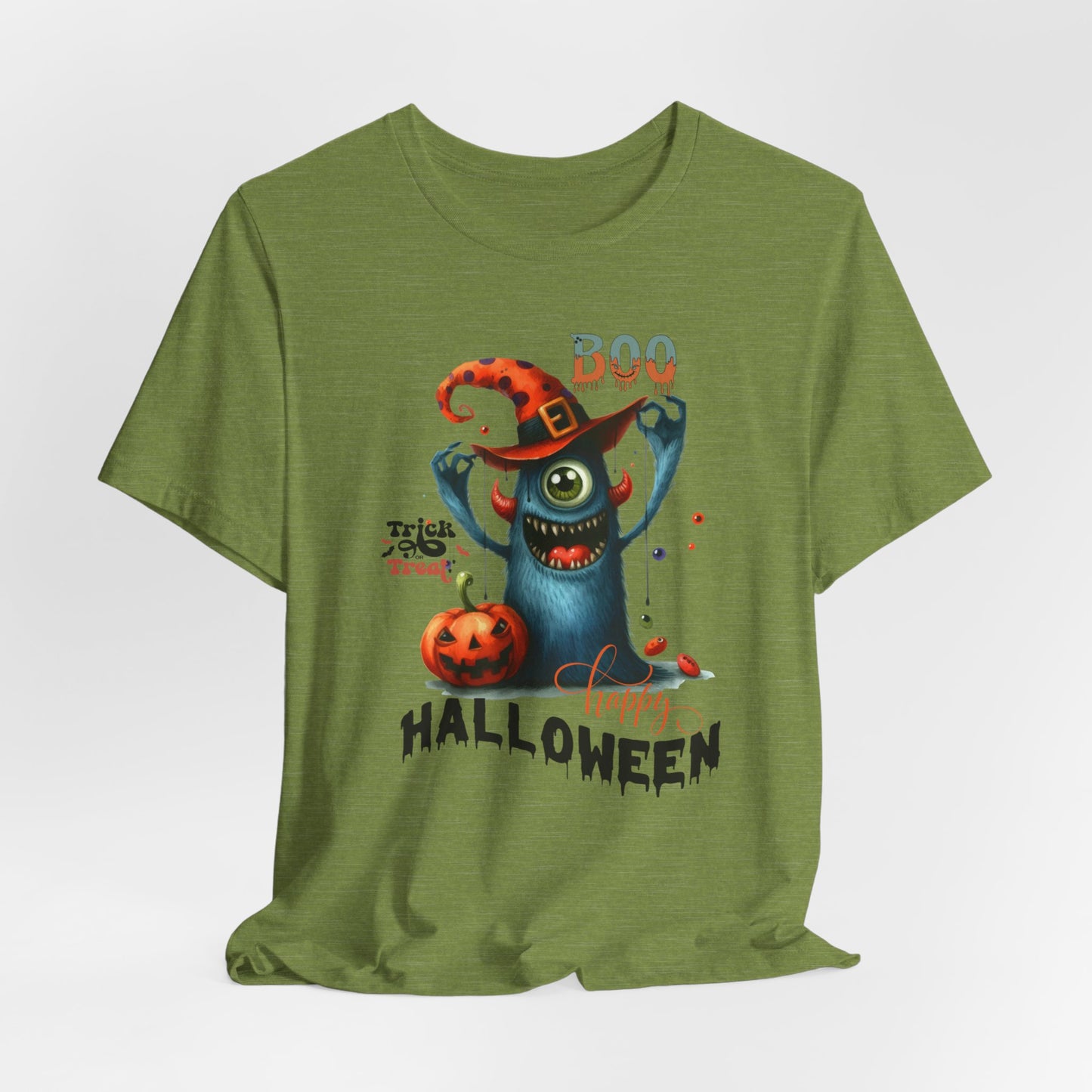 Boo Happy Halloween T-shirt, Happy Halloween T-shirt, Trick Or Treat T-shirt, Halloween T-shirt, Cool Halloween T-shirt, Spooky T-shirt,