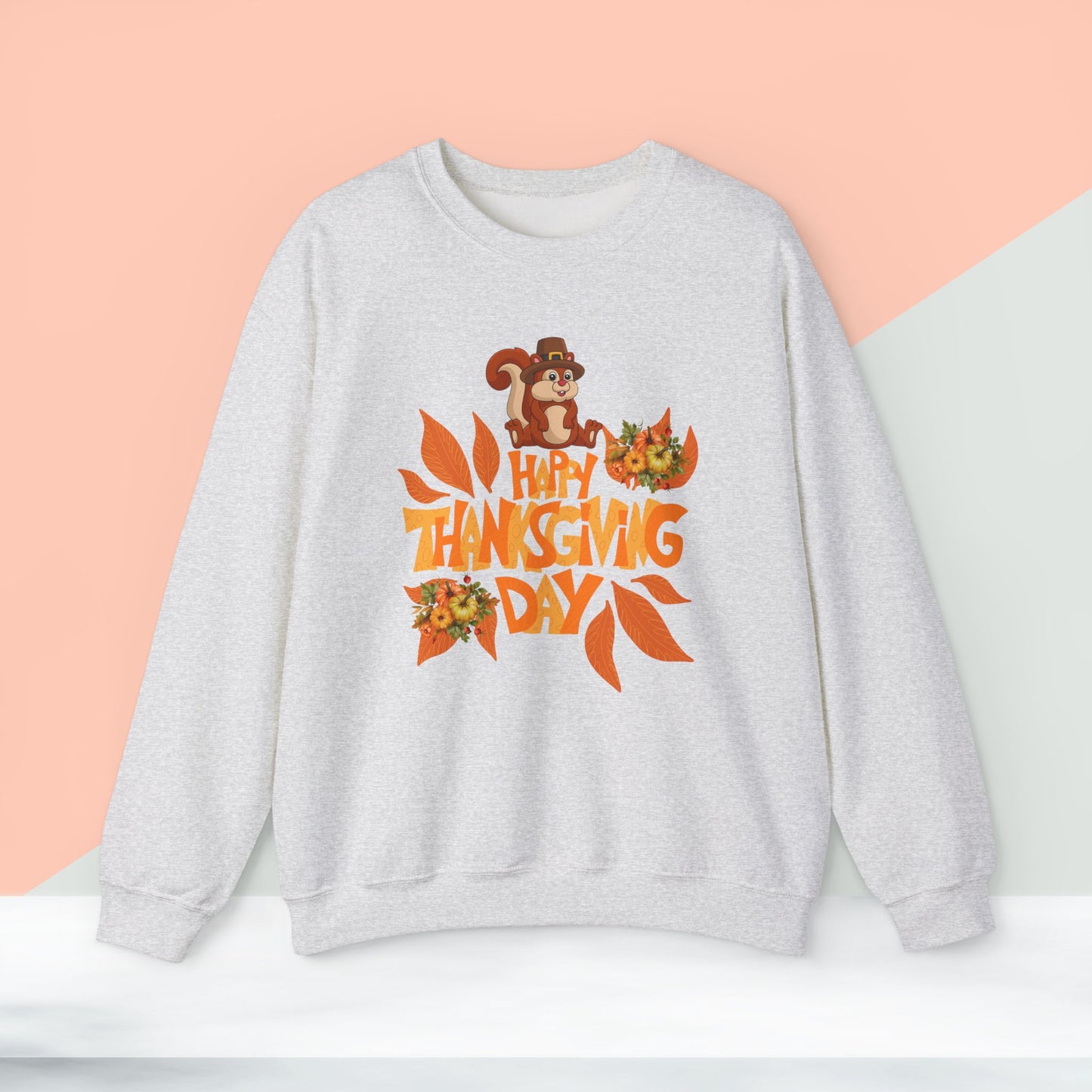 HappyThanksgiving Day Sweatshirt - Unisex Heavy Blend, Happy Thanksgiving2024 Sweatshirt, Thanksgiving Gift, Festive Sweatshirt.