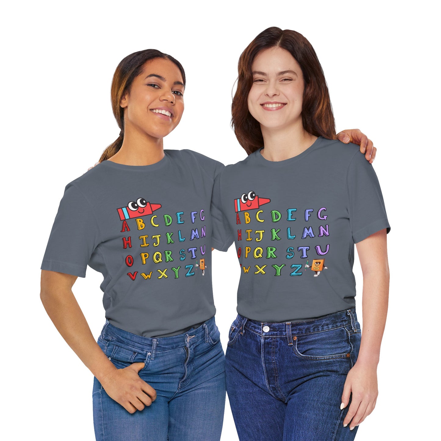 ABC Back To School T-Shirt, Love Teach Inspire T-Shirt, Back To School T-Shirt, Teacher Back To school unisex jersey short sleeve.First Day Vibes T-Shirt.