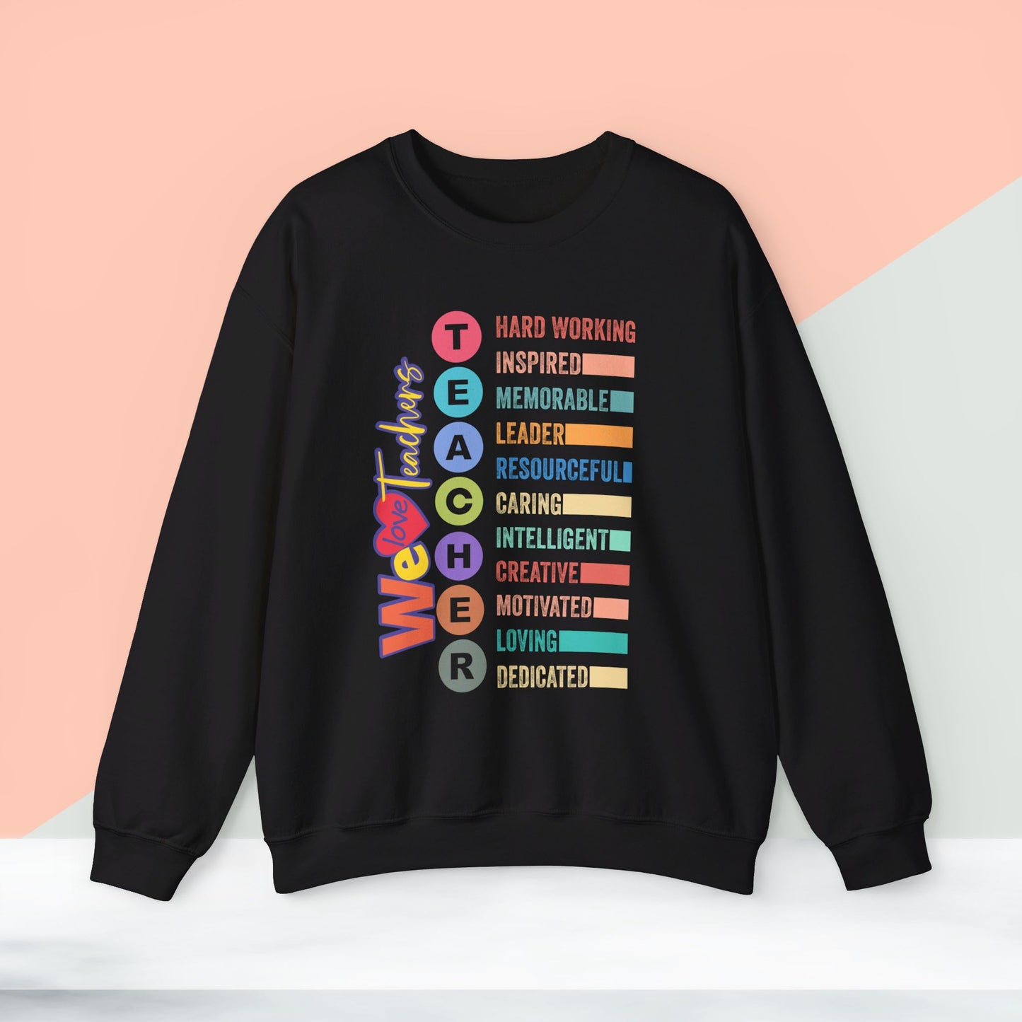 We Love Teachers Sweatshirt, Back To school unisex heavy blend crewneck sweatshirt, Teacher Back To school  Sweatshirt. First Day Vibes Sweatshirt.