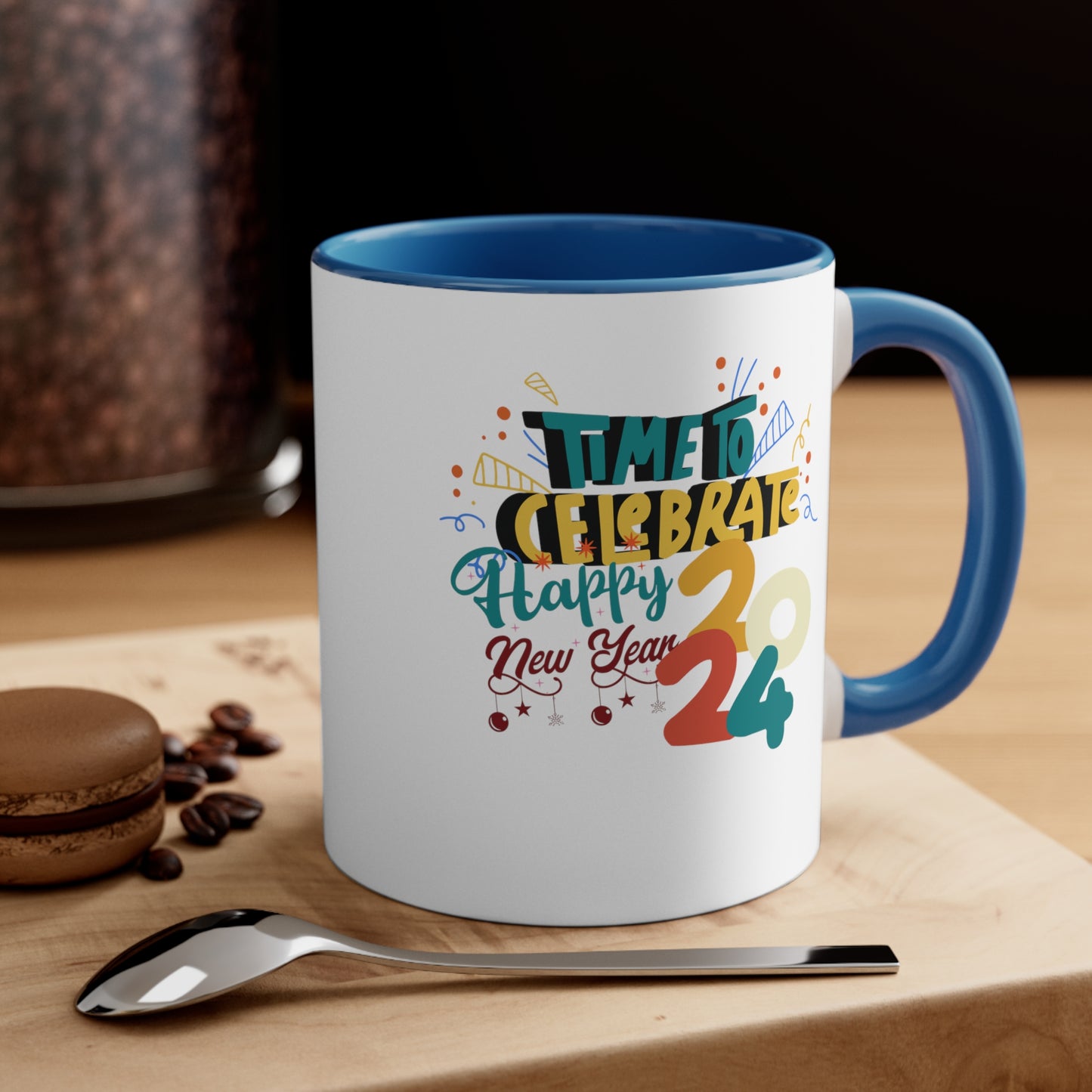 Happy New Year Accent Coffee Mug, 11oz