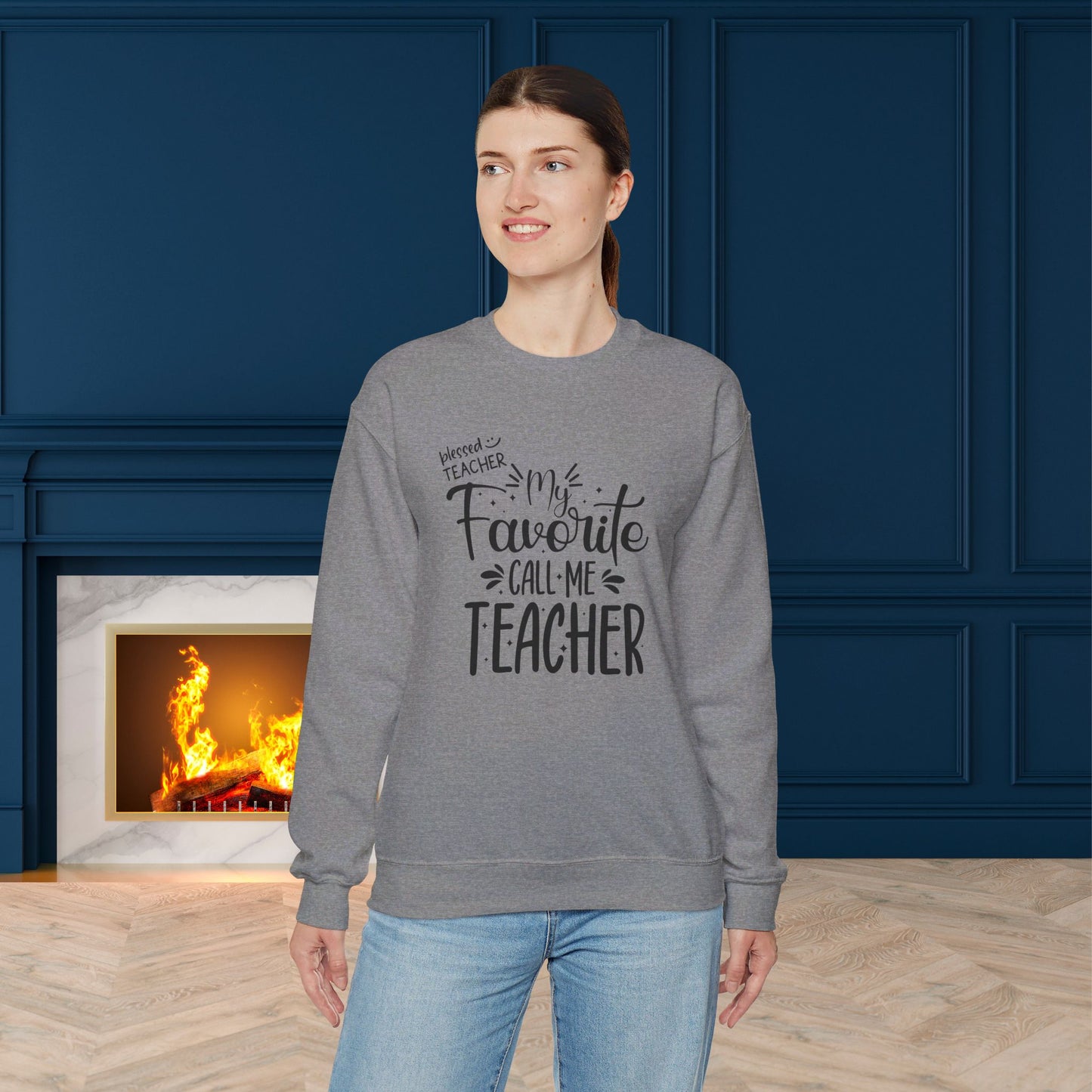 We Love Teachers Sweatshirt, Back To school unisex heavy blend crewneck sweatshirt, Teacher Back To school  Sweatshirt. First Day Vibes Sweatshirt.