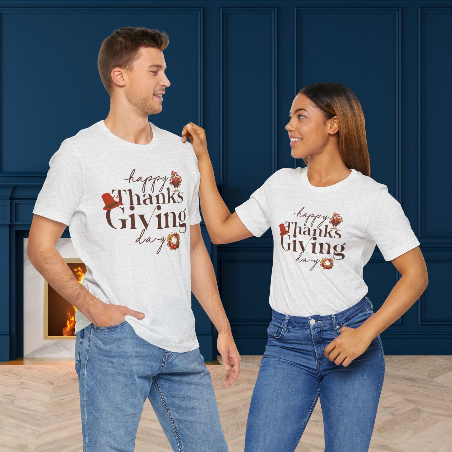 Happy Thanksgiving T-shirt, Happy thanksgiving 2024 T-shirt, Thanksgiving Gift,Turkey Shirt, Family Thanksgiving, Holiday Outfit.