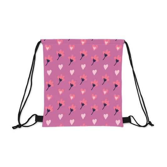 Happy Valentines Day Drawstring Bag
