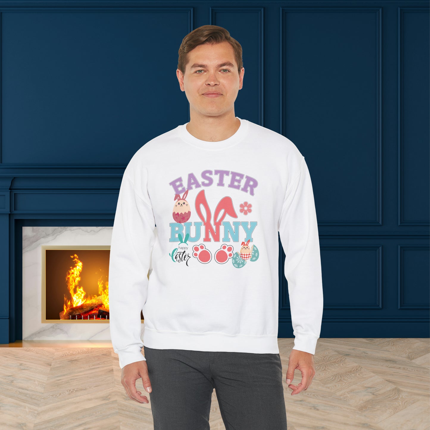 Easter Bunny Unisex Crewneck Sweatshirt