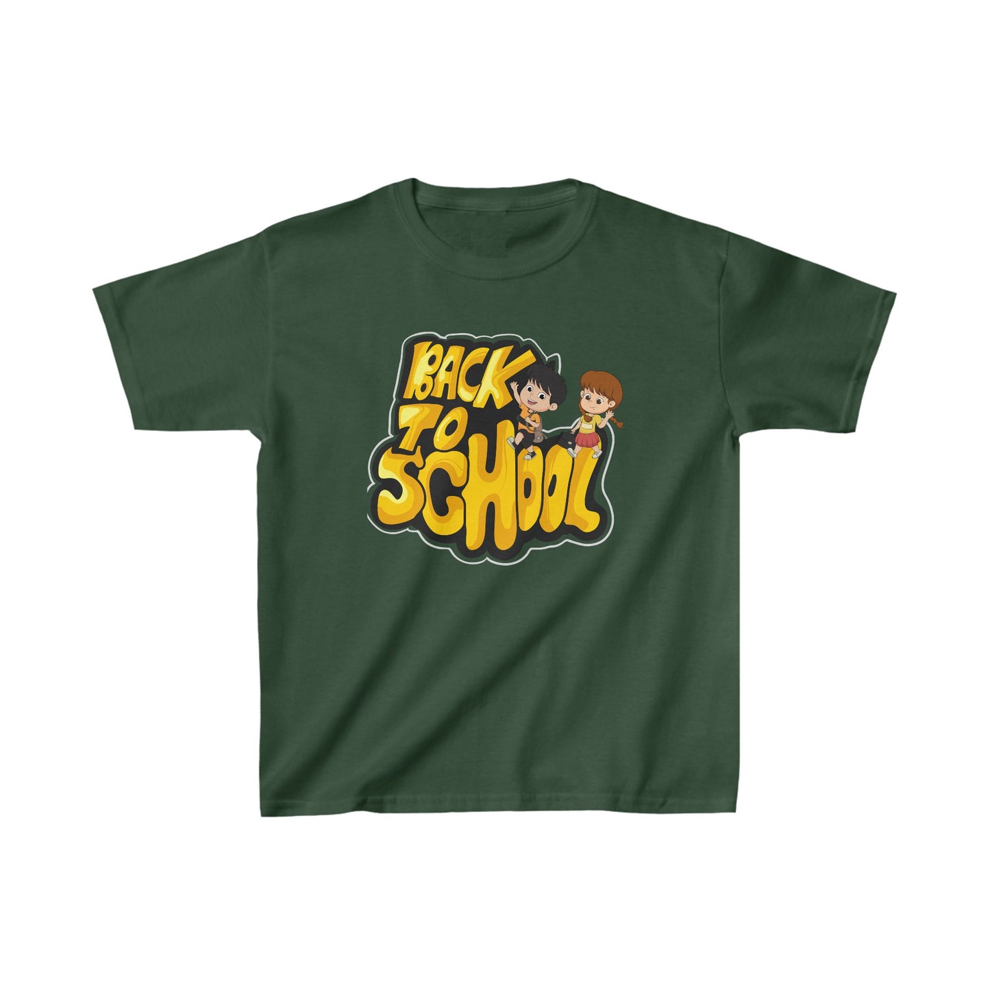 Back To School Kids Heavy Cotton™ Tee, Back to school Kids Shirt, 1st Day Of School Shirt, Back To School Cotton T-Shirt.