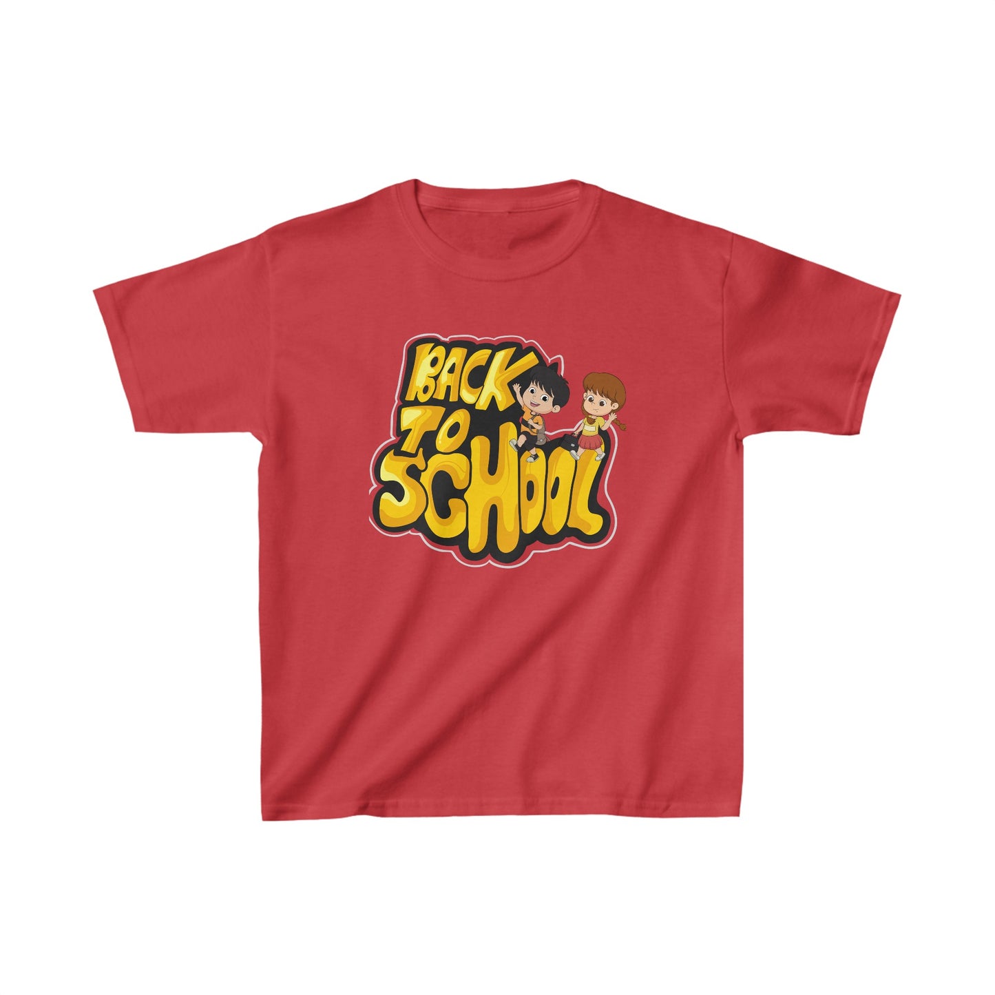 Back To School Kids Heavy Cotton™ Tee, Back to school Kids Shirt, 1st Day Of School Shirt, Back To School Cotton T-Shirt.