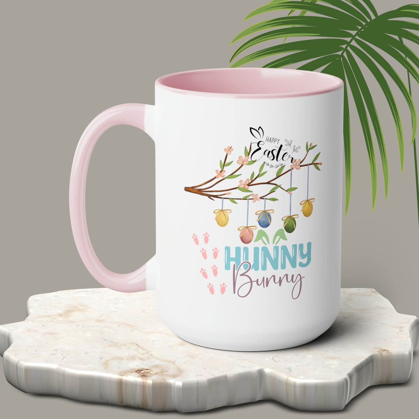 Hunny Bunny Two-Tone Coffee Mugs, 15oz