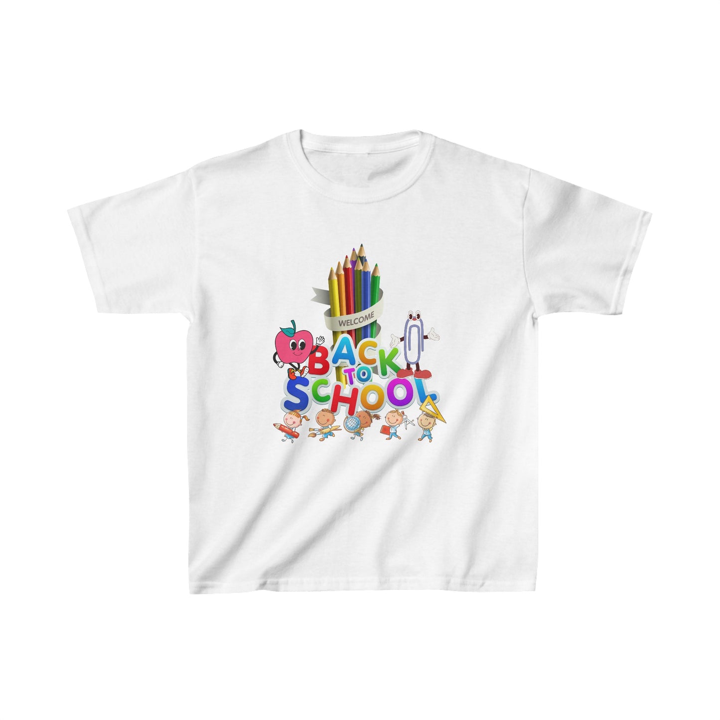 Back To School Kids Heavy Cotton™ Tee, Back to school Kids Shirt, 1st Day Of School Shirt, Back To School Cotton T-Shirt.