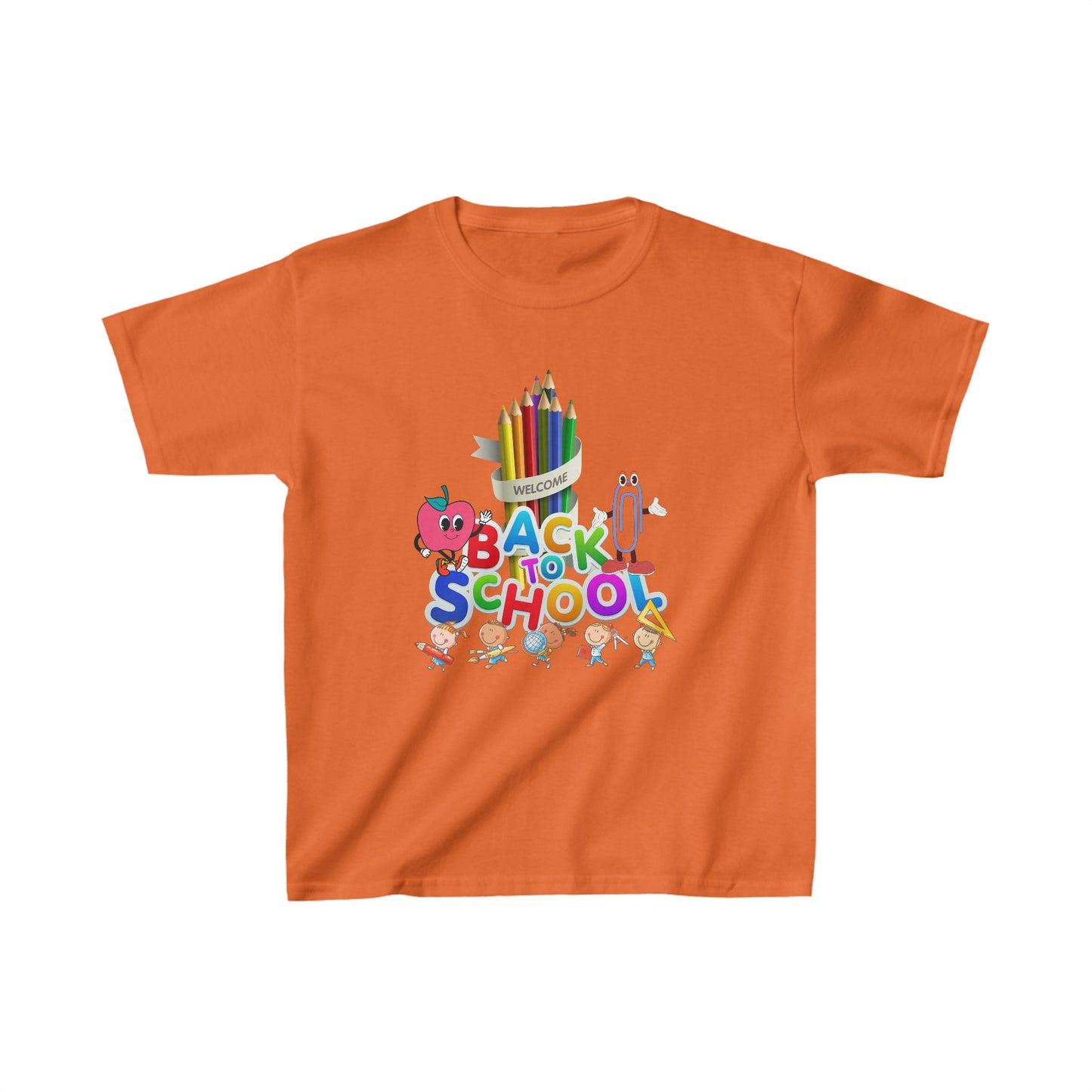 Back To School Kids Heavy Cotton™ Tee, Back to school Kids Shirt, 1st Day Of School Shirt, Back To School Cotton T-Shirt.