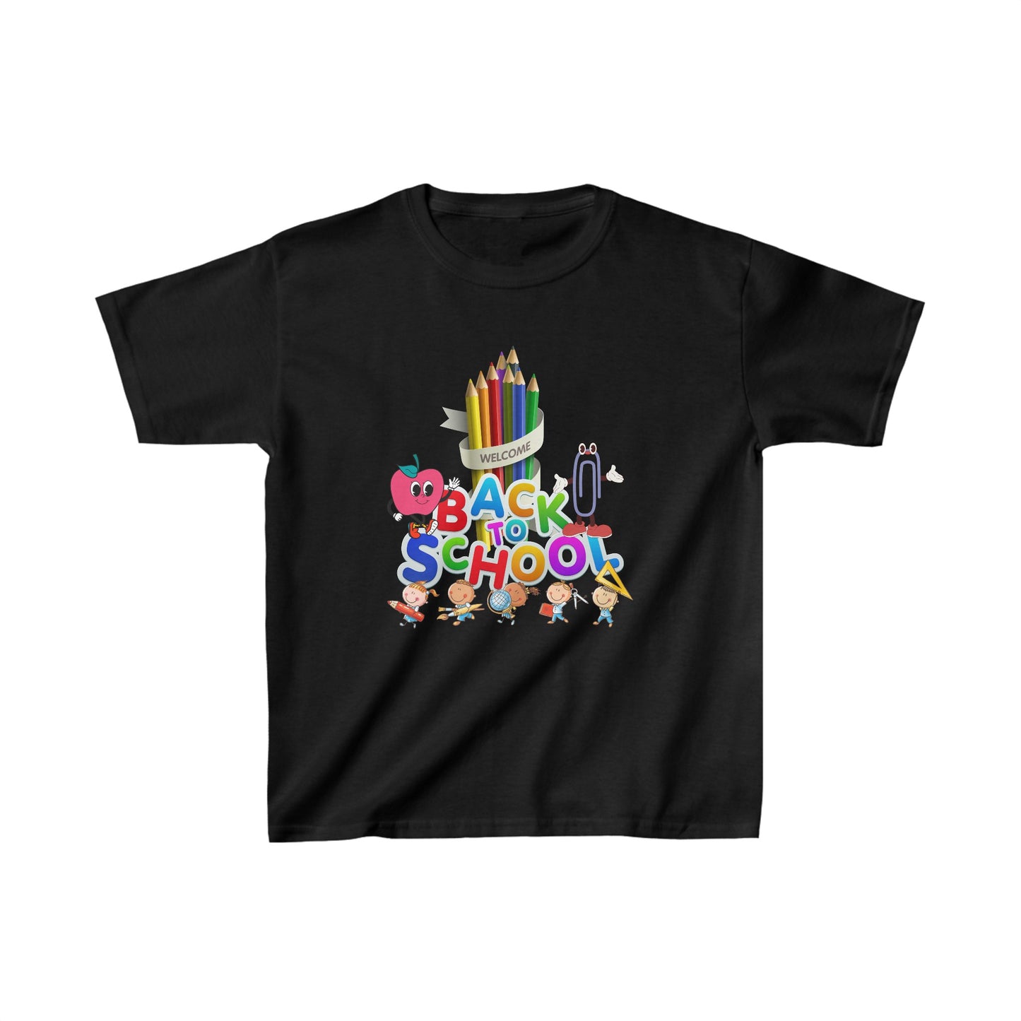 Back To School Kids Heavy Cotton™ Tee, Back to school Kids Shirt, 1st Day Of School Shirt, Back To School Cotton T-Shirt.