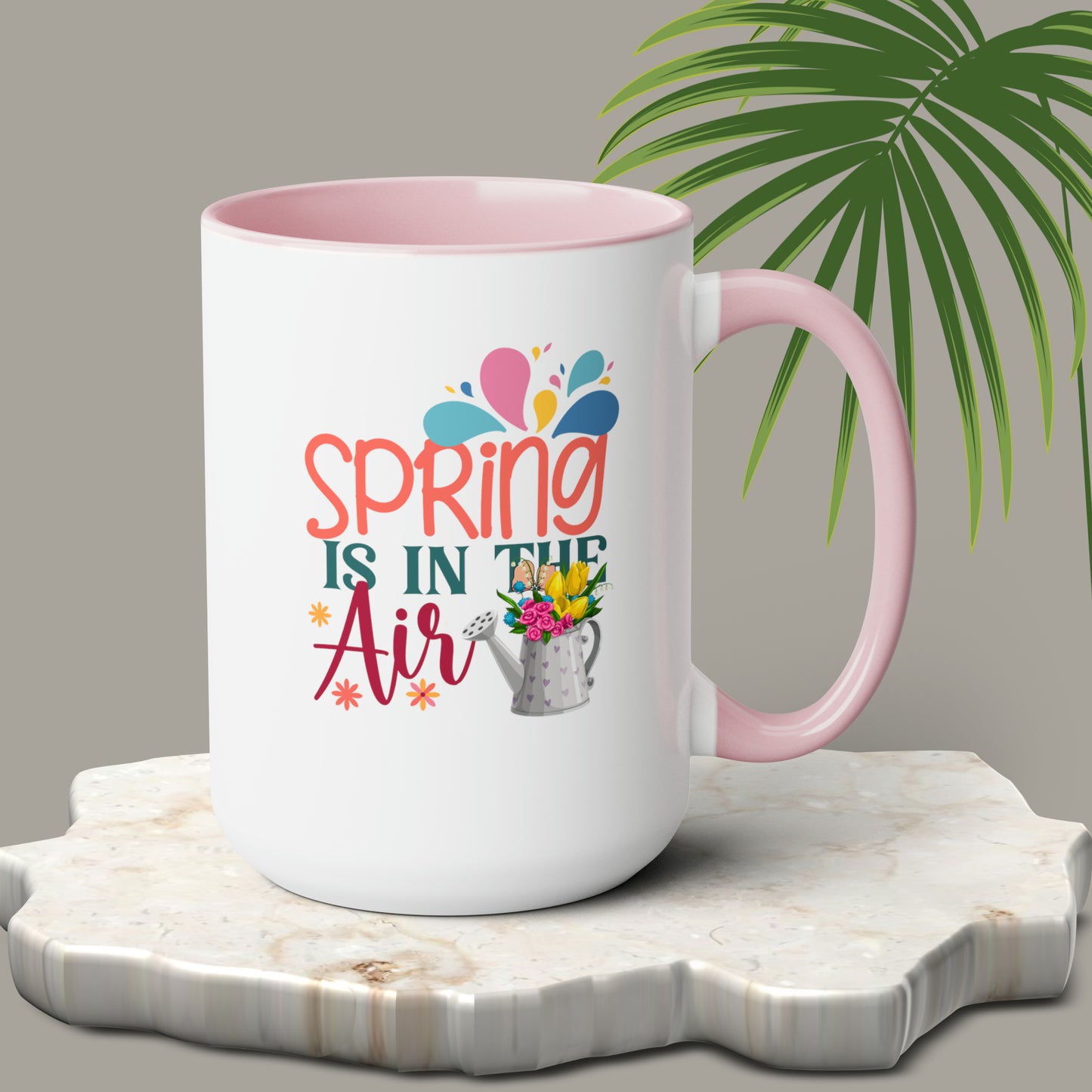 Spring Is In The Air two-Tone Coffee Mugs, 15oz