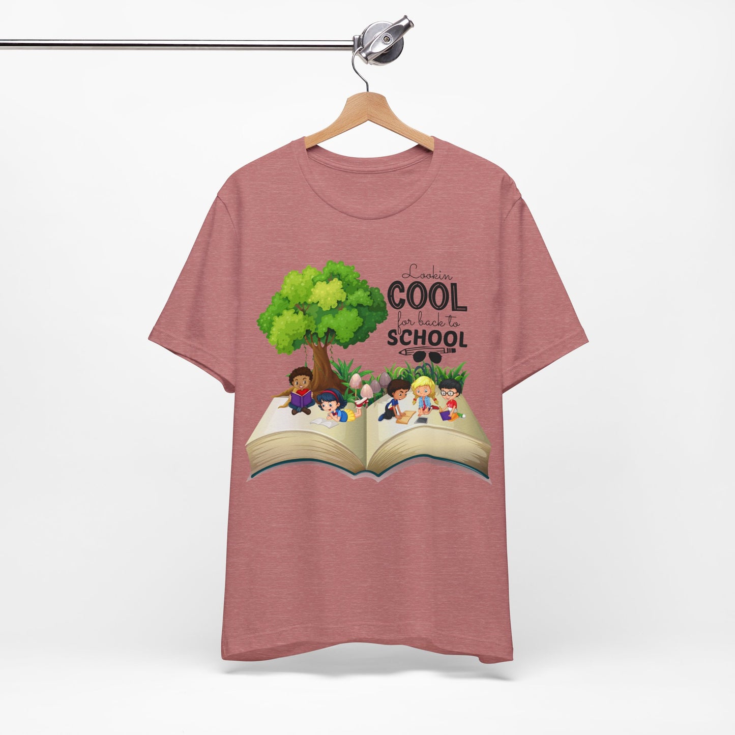 Looking Cool For BackTo School T-Shirt, Hello Teacher T-Shirt, Back To School T-Shirt, Teach Love Inspire Teacher Shirt, Teacher Back To school unisex jersey short sleeve.First Day Vibes T-Shirt.